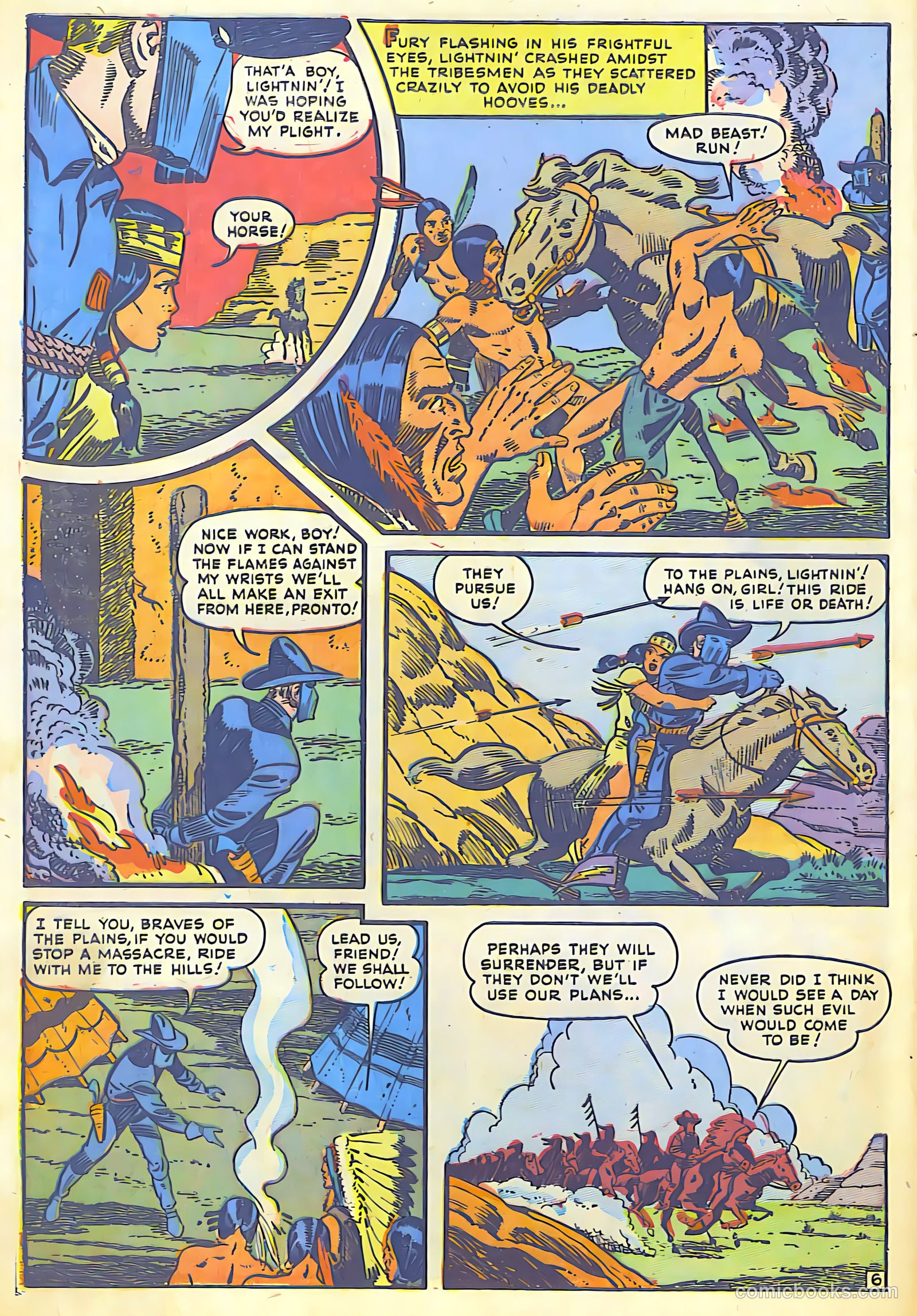 The Lone Rider #7 (1952) — page 8 of 36