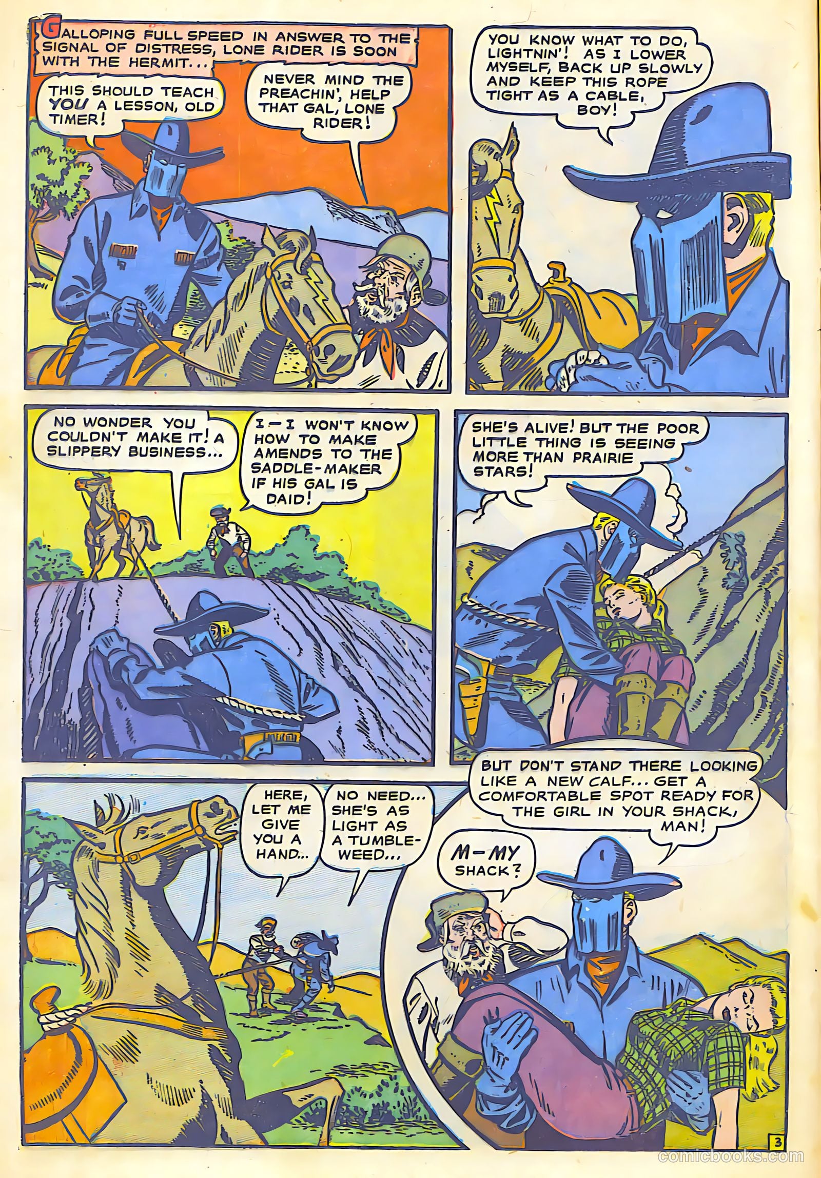 The Lone Rider #7 (1952) — page 12 of 36