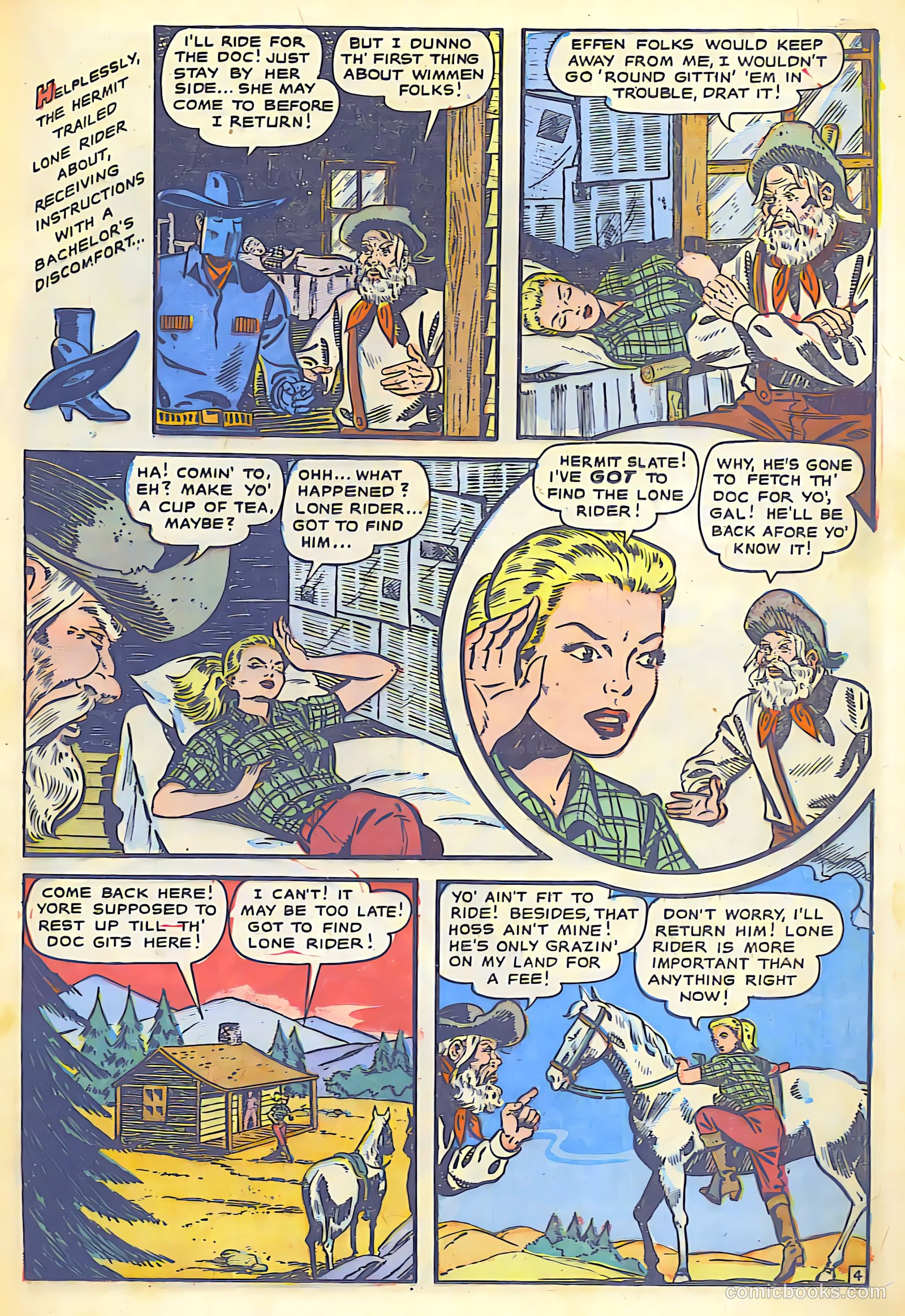 The Lone Rider #7 (1952) — page 13 of 36