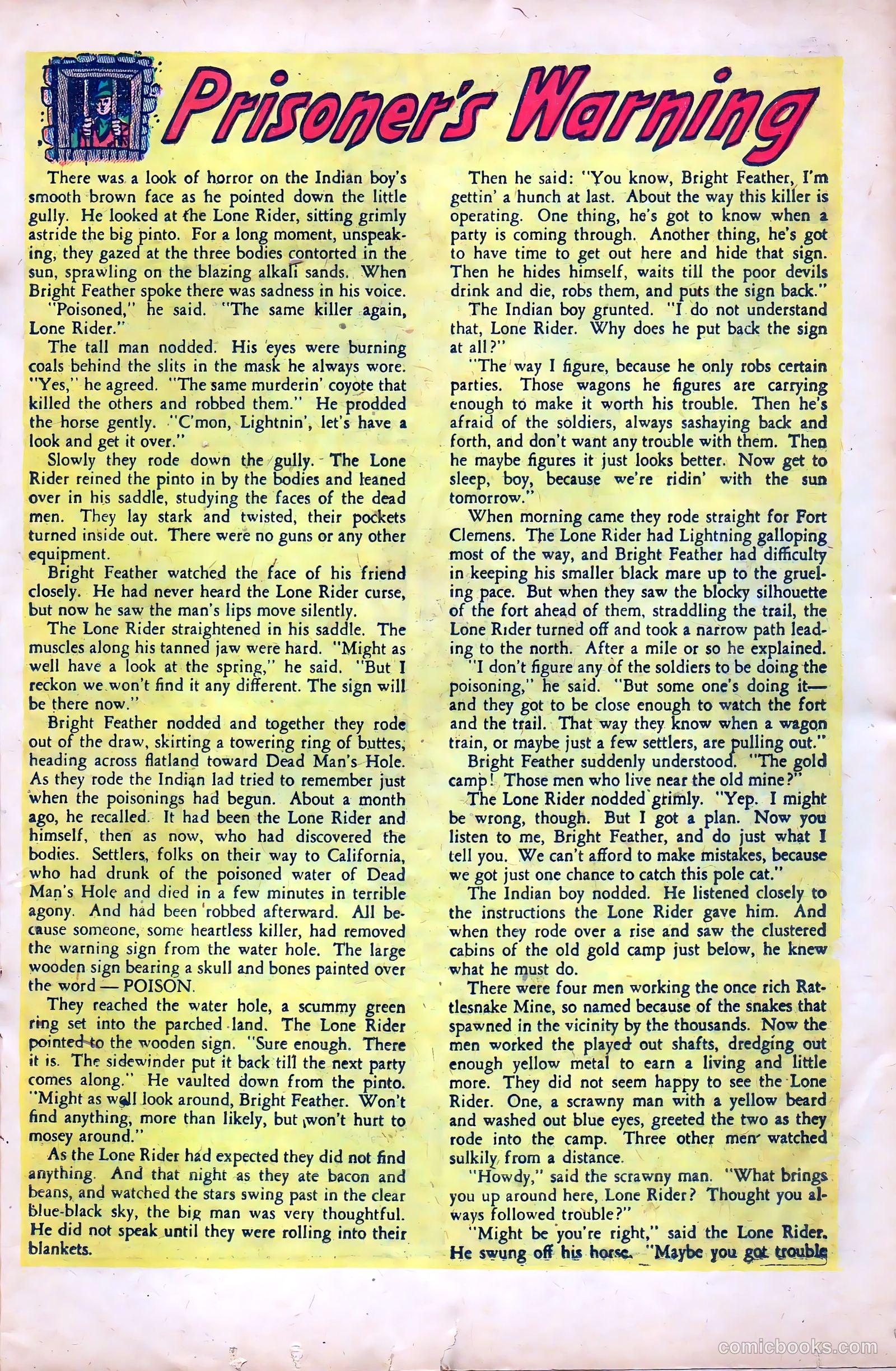 The Lone Rider #7 (1952) — page 17 of 36