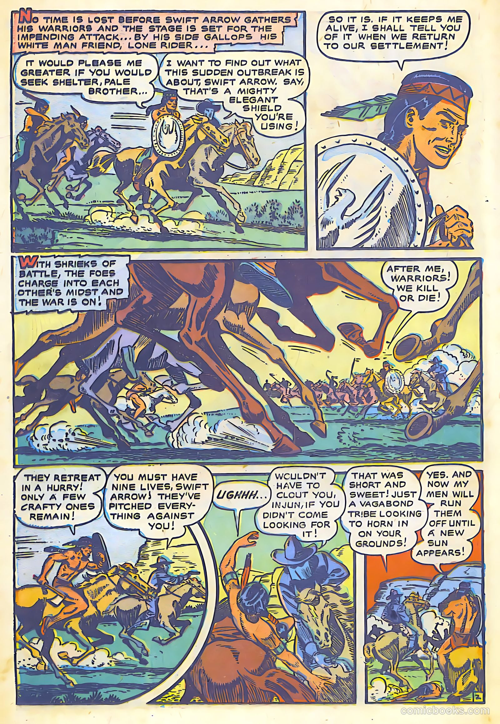 The Lone Rider #7 (1952) — page 20 of 36