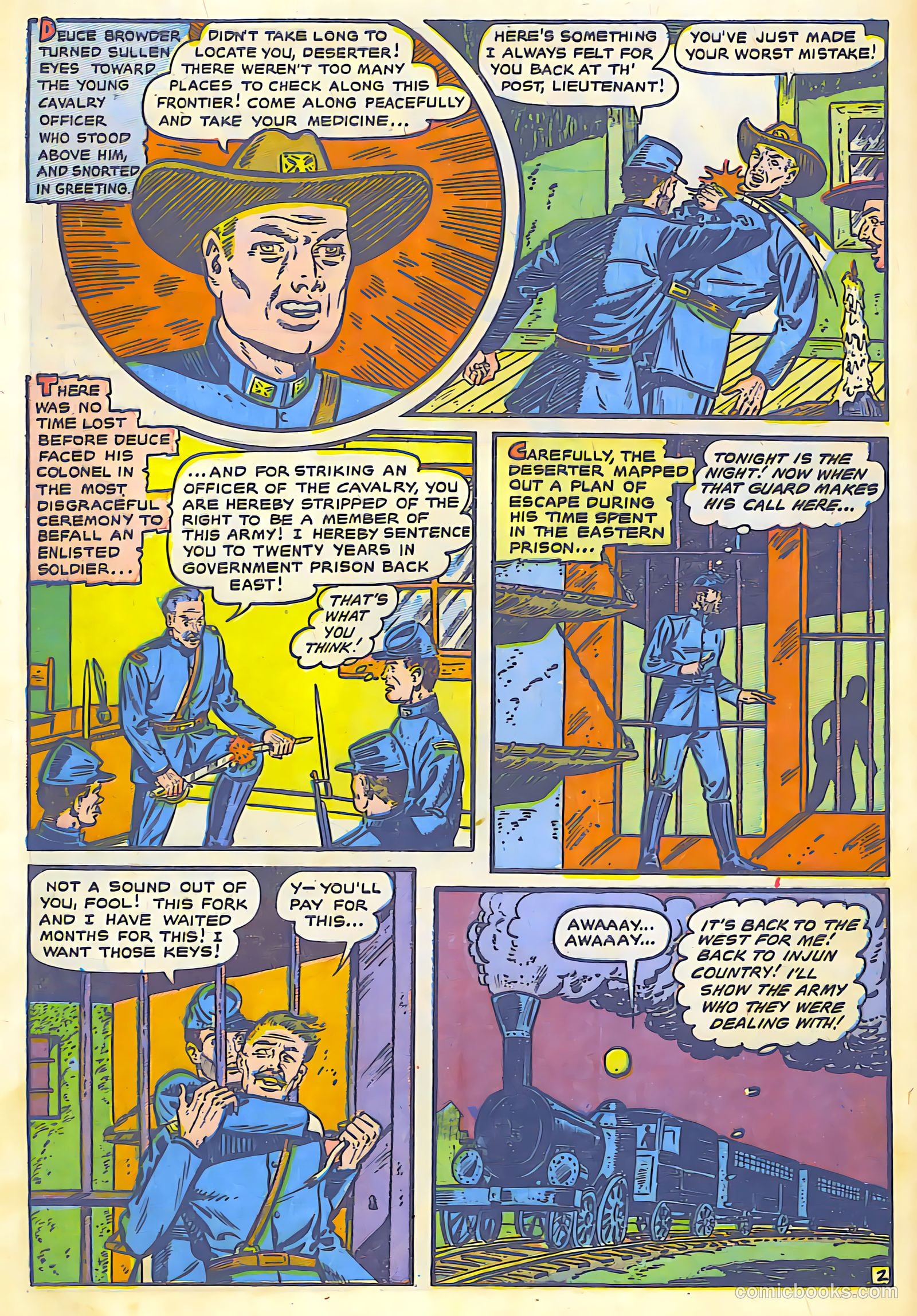 The Lone Rider #7 (1952) — page 28 of 36