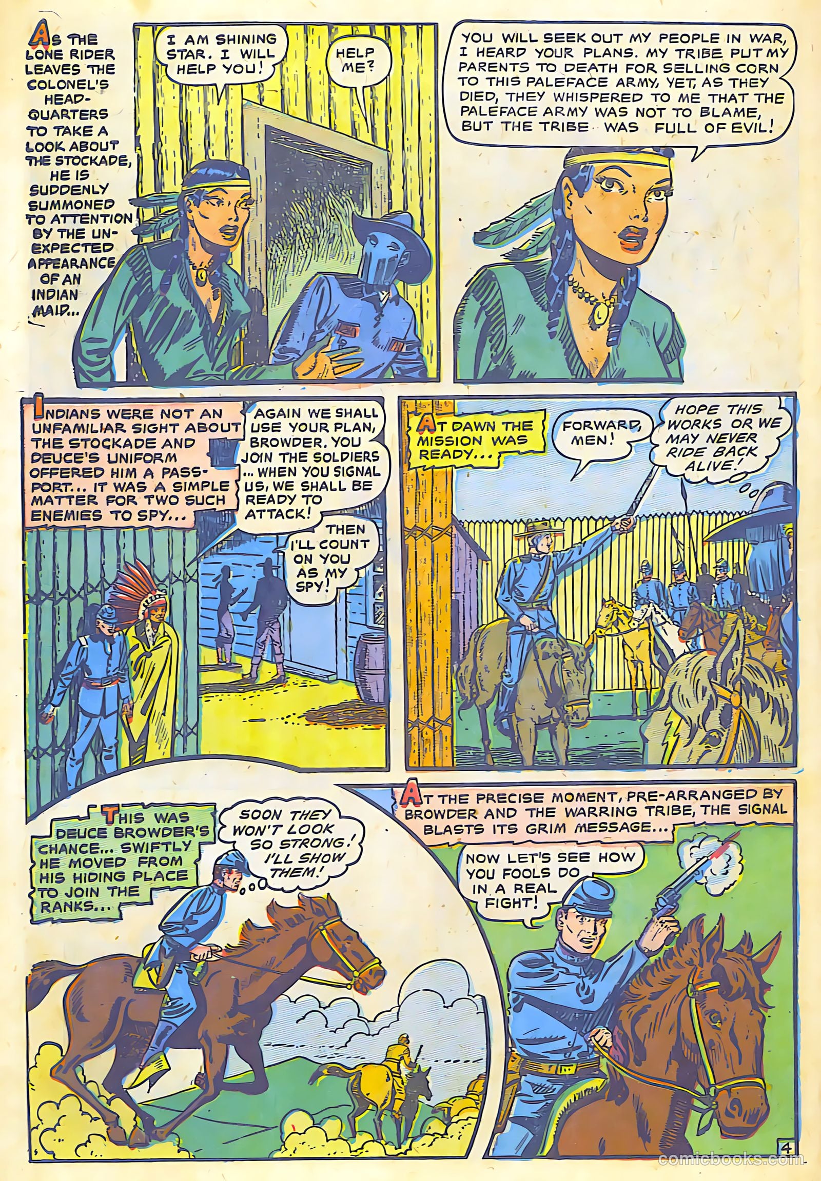 The Lone Rider #7 (1952) — page 30 of 36
