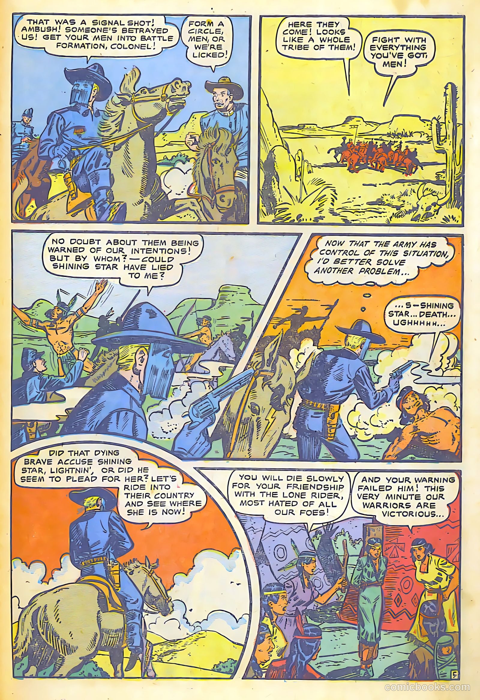 The Lone Rider #7 (1952) — page 31 of 36