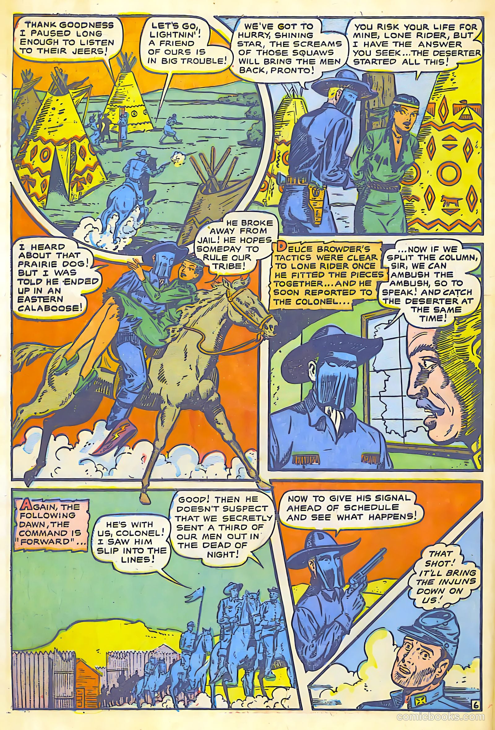The Lone Rider #7 (1952) — page 32 of 36