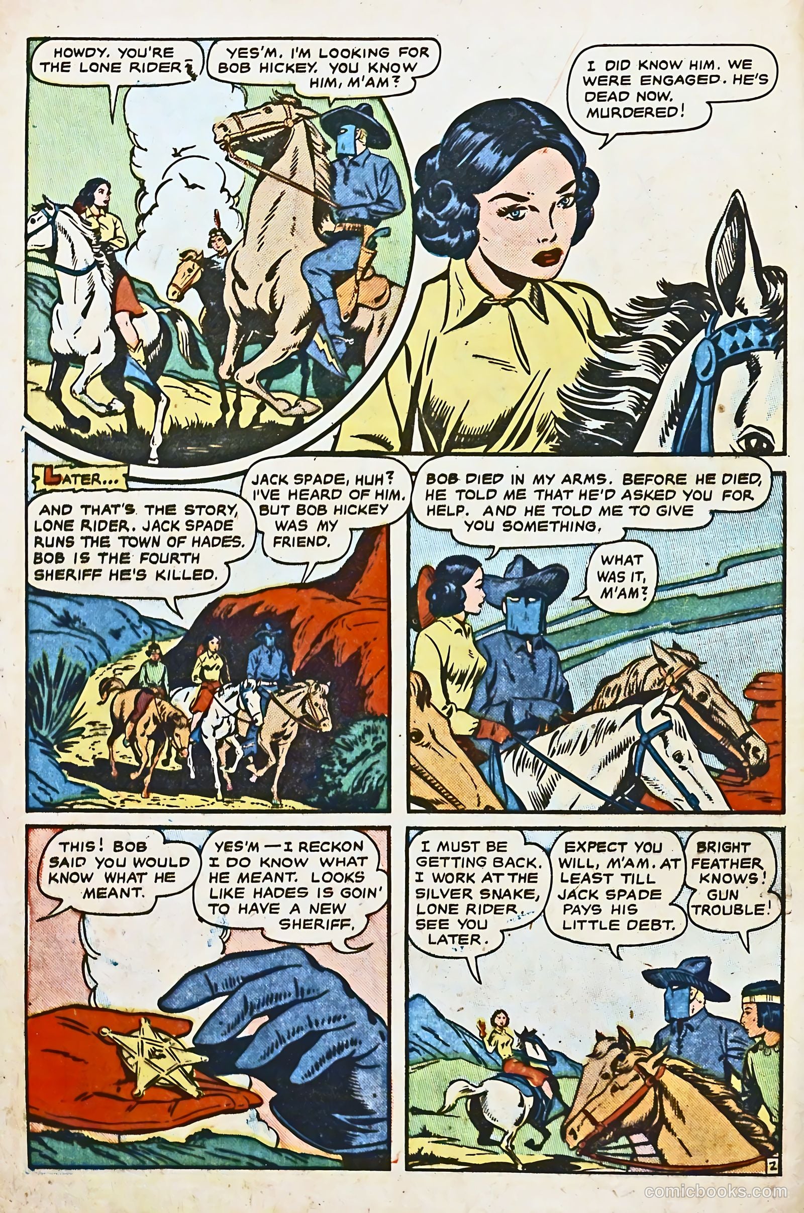 The Lone Rider #8 (1952) — page 4 of 36