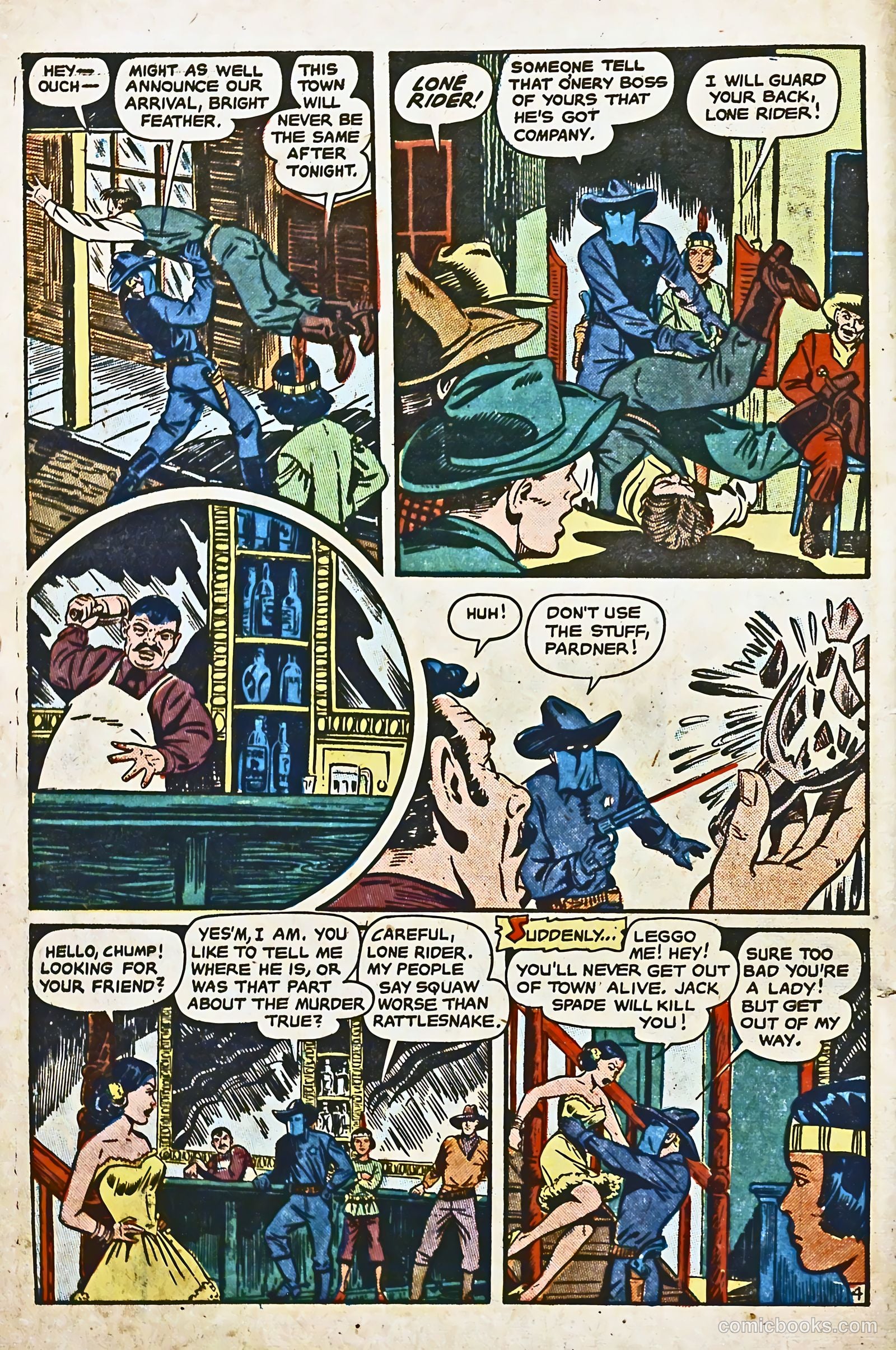 The Lone Rider #8 (1952) — page 6 of 36