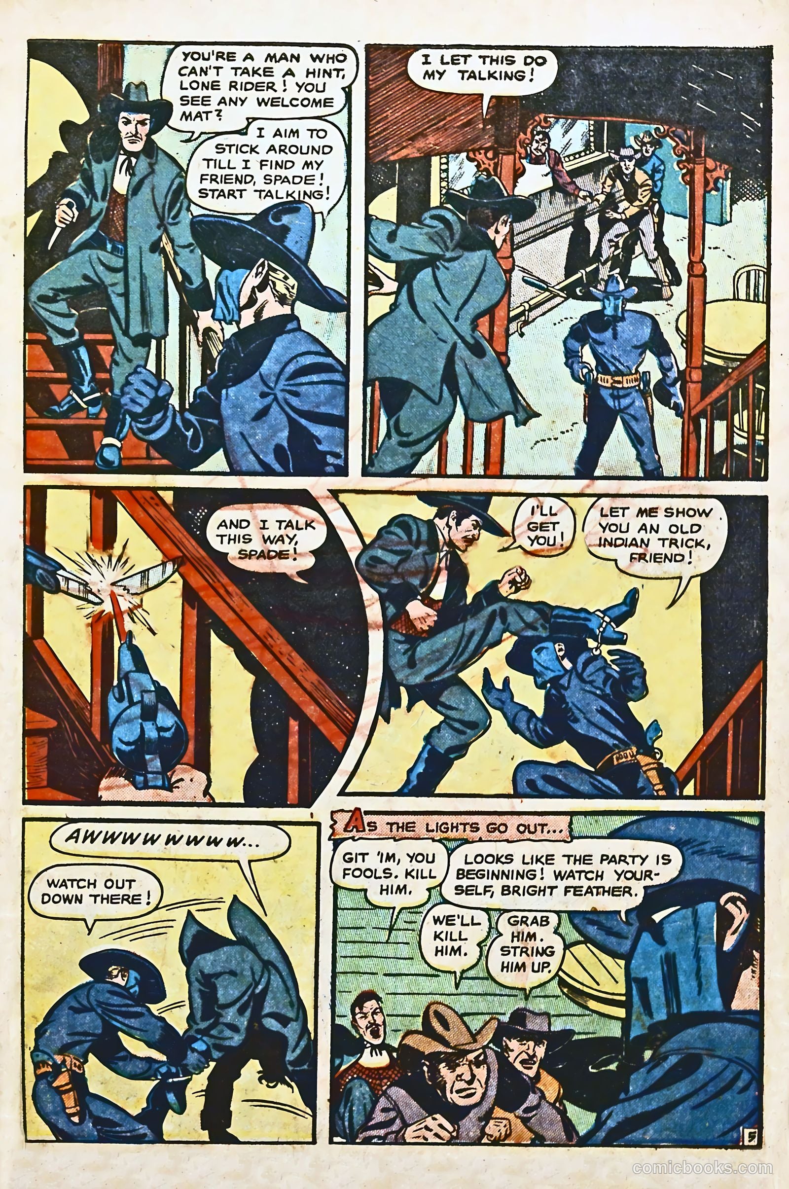 The Lone Rider #8 (1952) — page 7 of 36