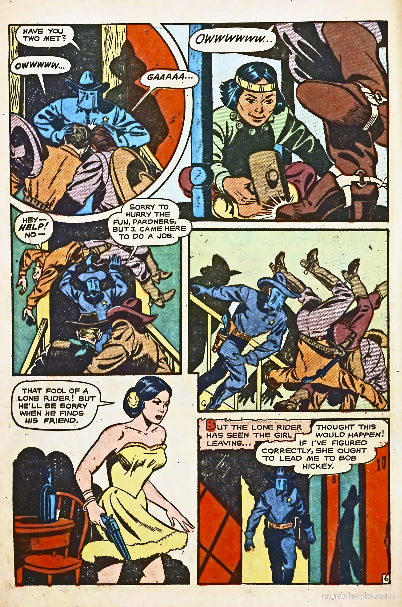 The Lone Rider #8 (1952) — page 8 of 36