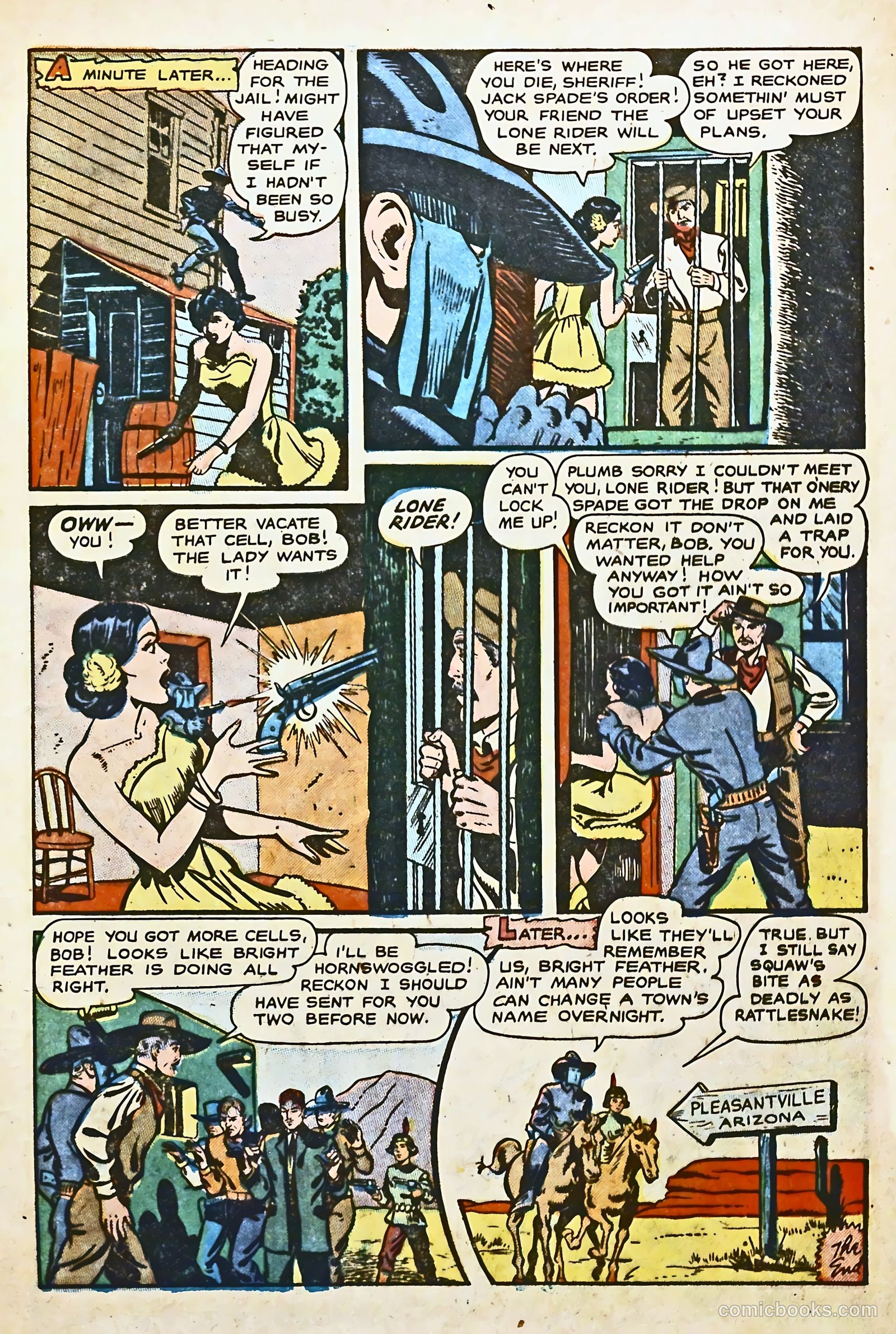 The Lone Rider #8 (1952) — page 9 of 36