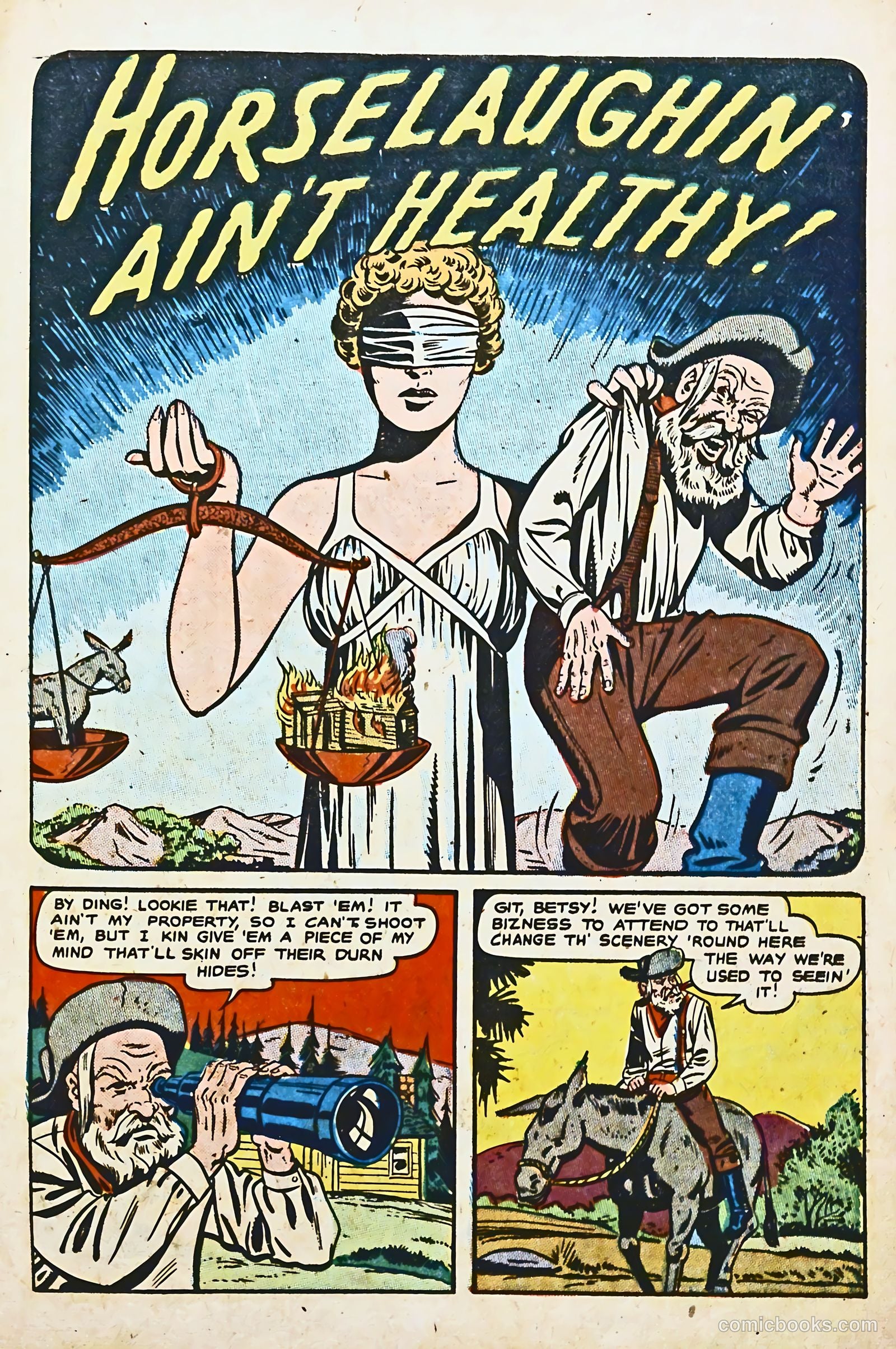 The Lone Rider #8 (1952) — page 19 of 36