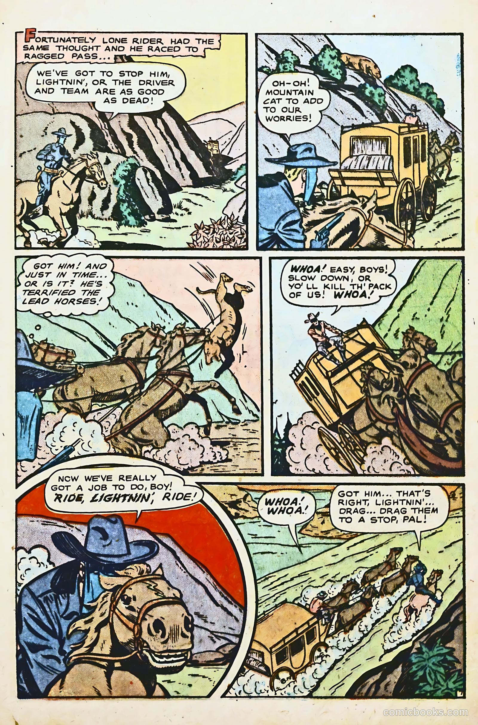 The Lone Rider #8 (1952) — page 25 of 36