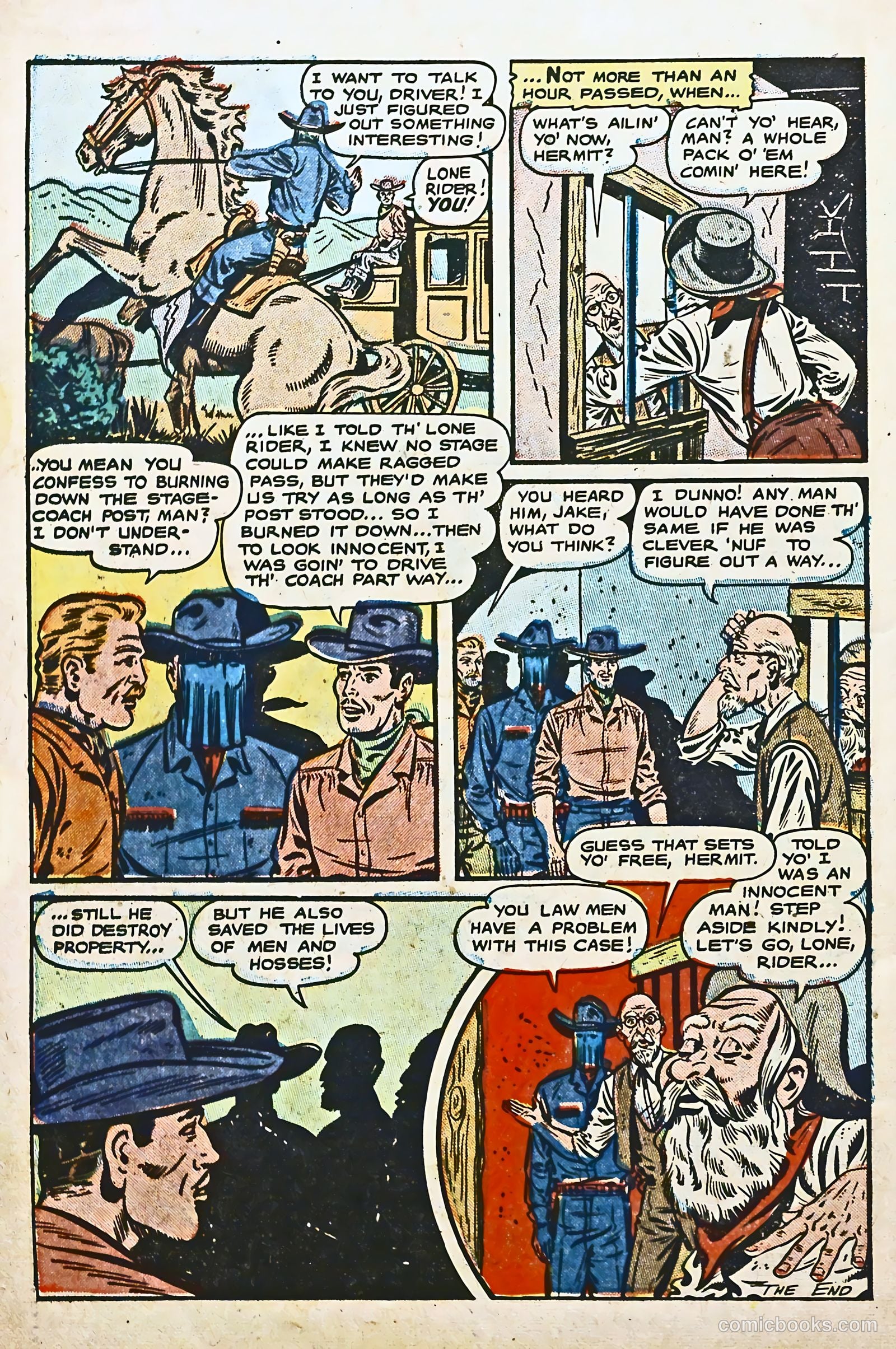 The Lone Rider #8 (1952) — page 26 of 36