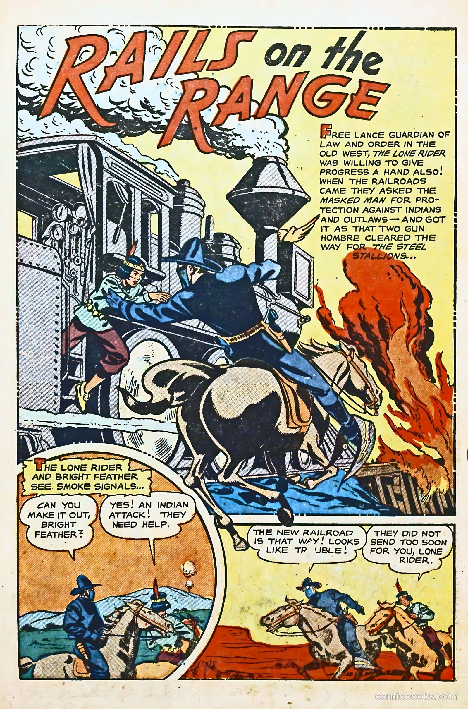 The Lone Rider #8 (1952) — page 27 of 36