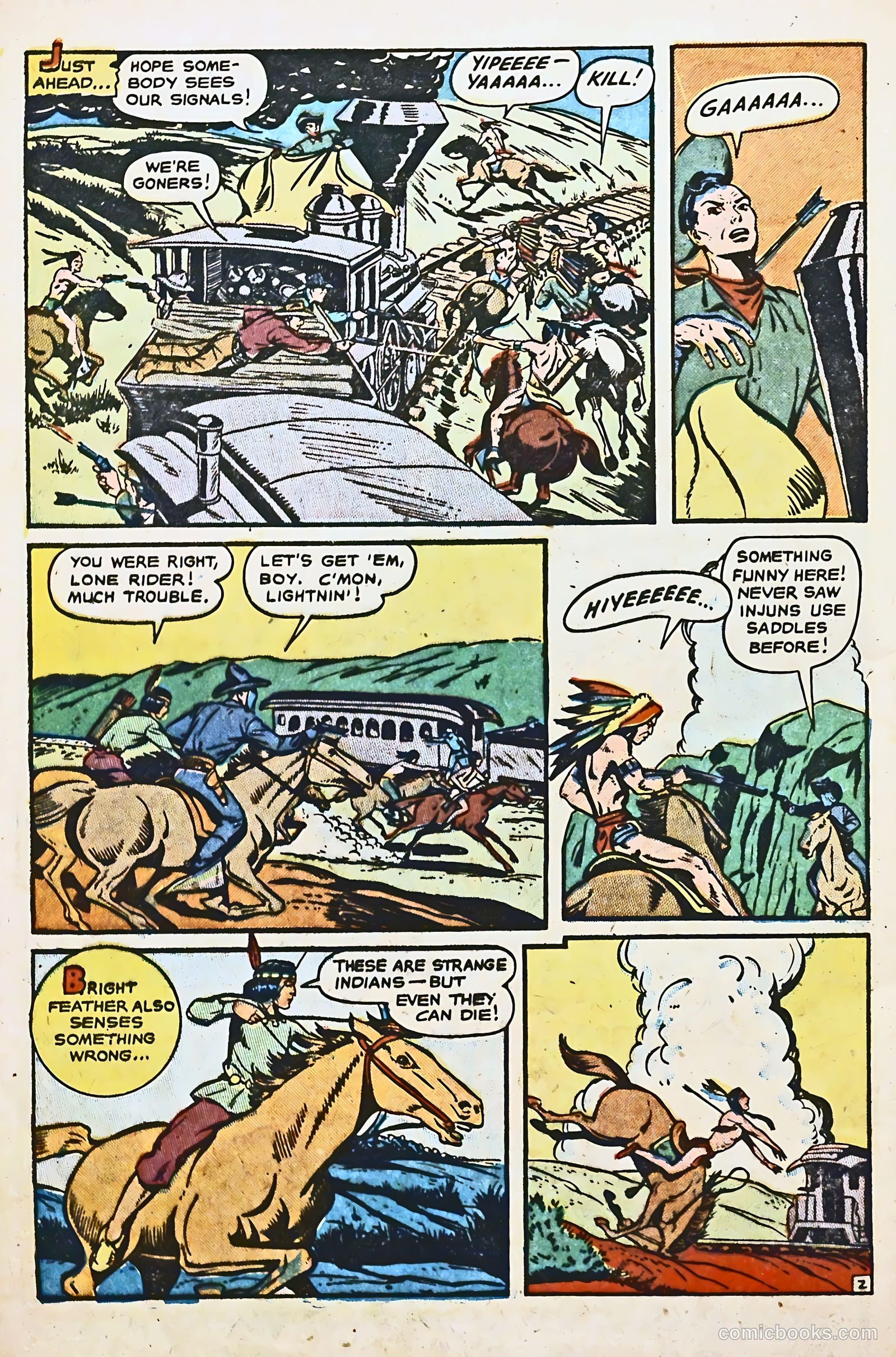The Lone Rider #8 (1952) — page 28 of 36