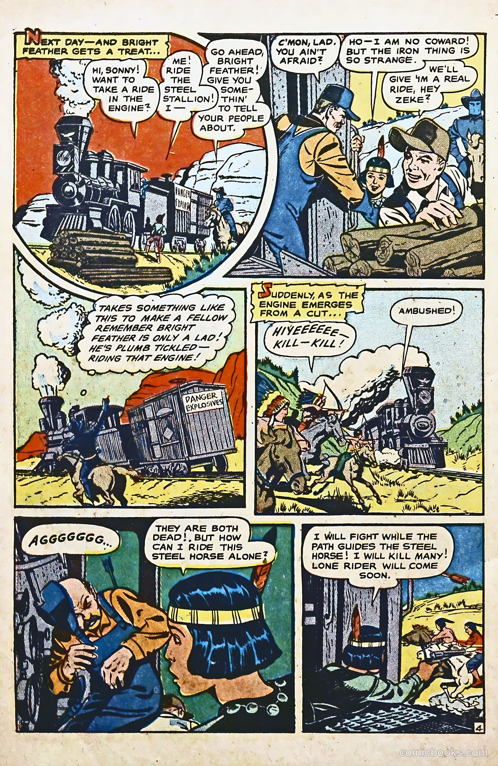 The Lone Rider #8 (1952) — page 30 of 36