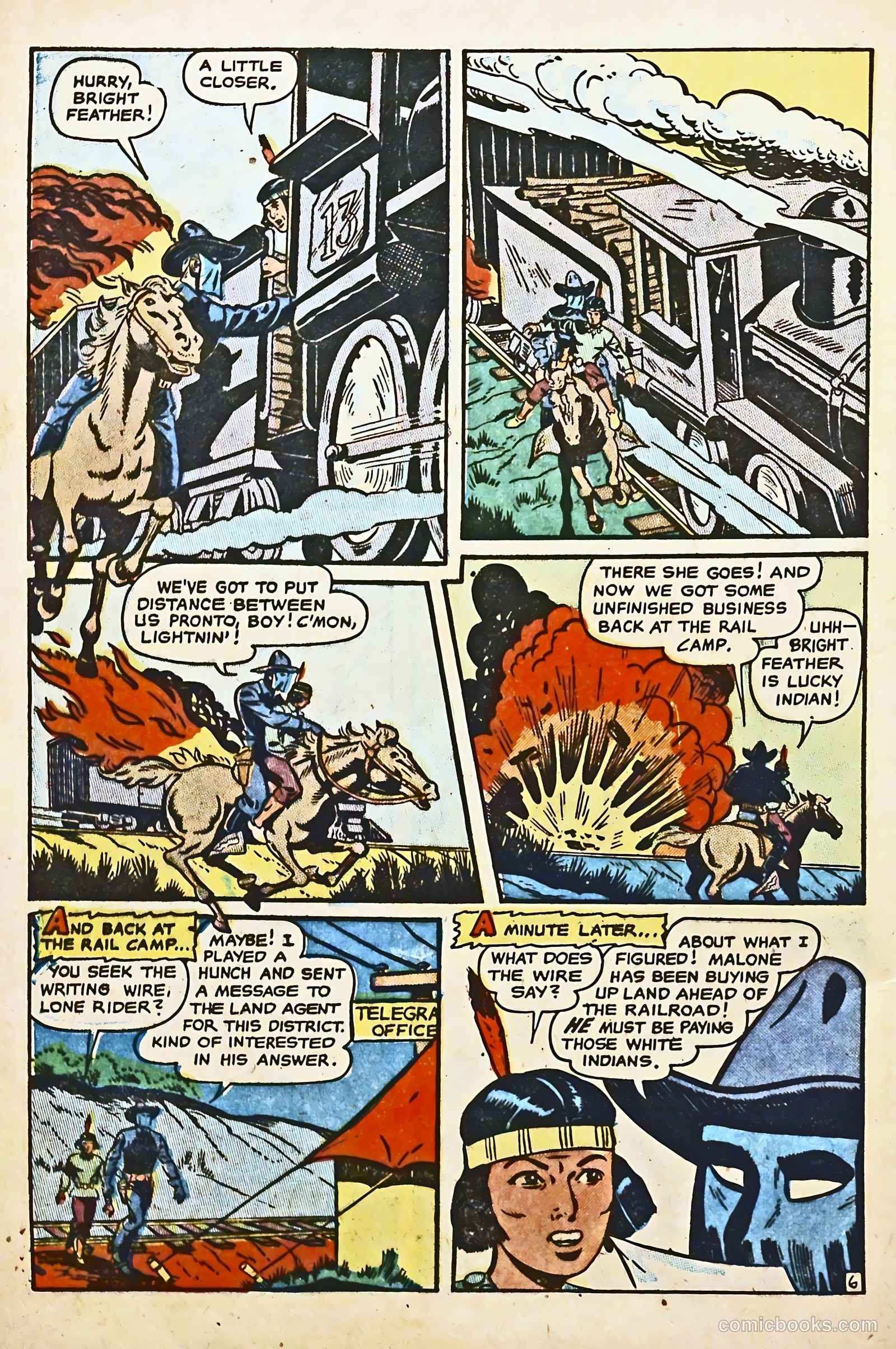 The Lone Rider #8 (1952) — page 32 of 36