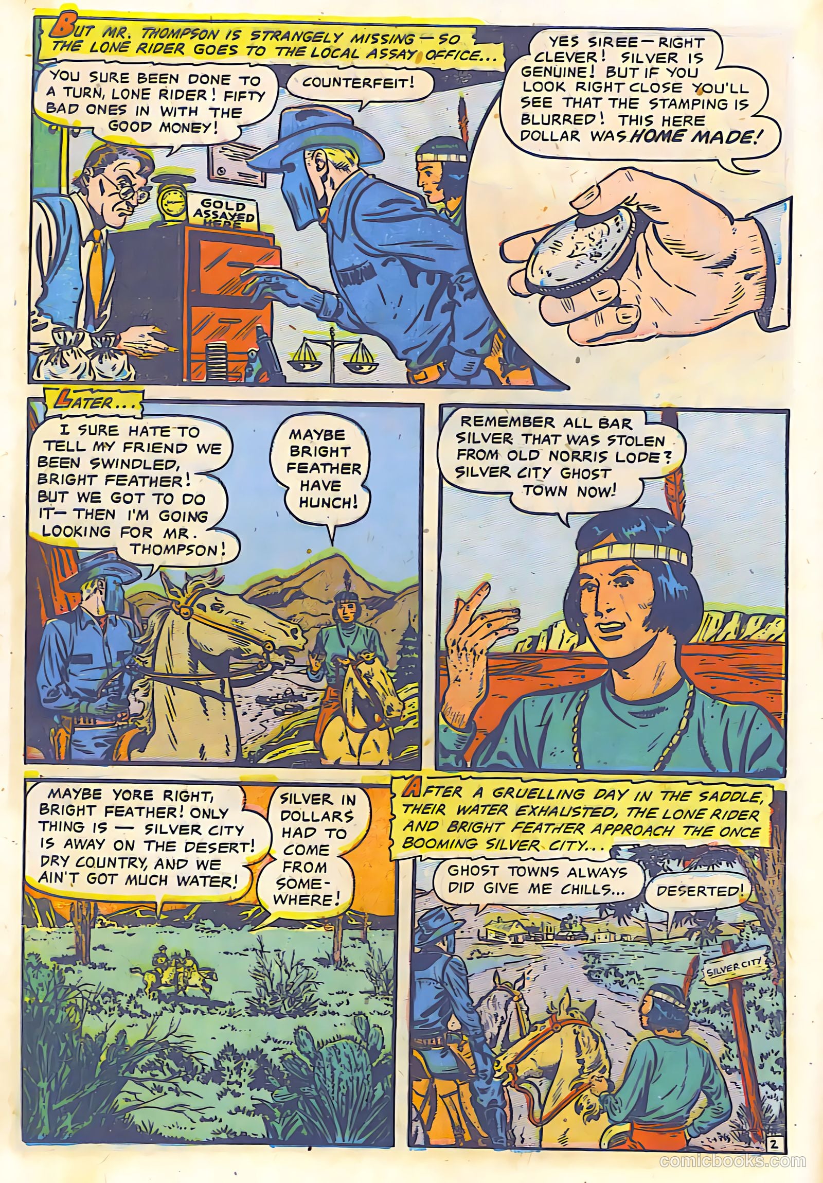 The Lone Rider #9 (1949) — page 3 of 29