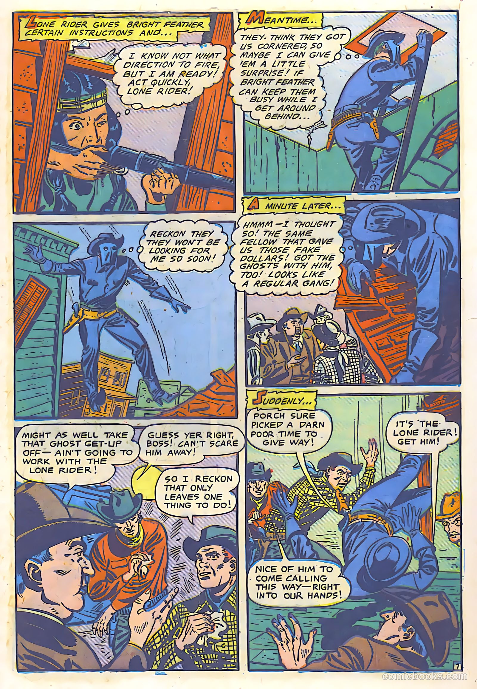 The Lone Rider #9 (1949) — page 8 of 29