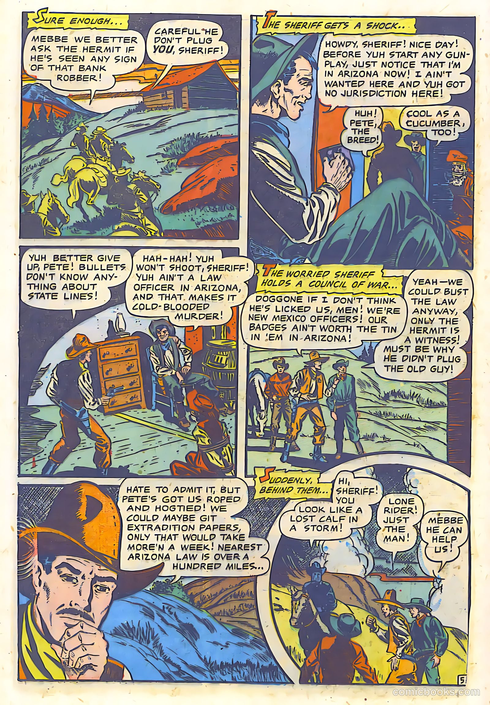 The Lone Rider #9 (1949) — page 15 of 29