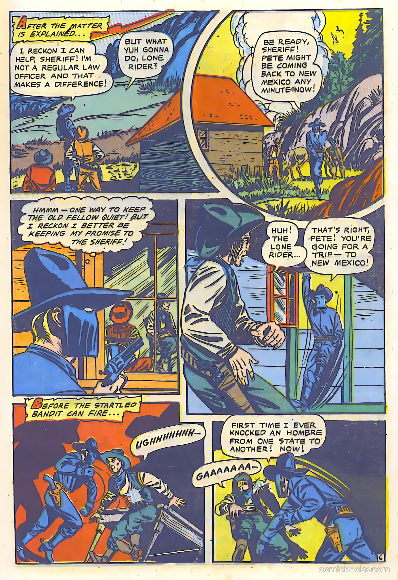 The Lone Rider #9 (1949) — page 16 of 29