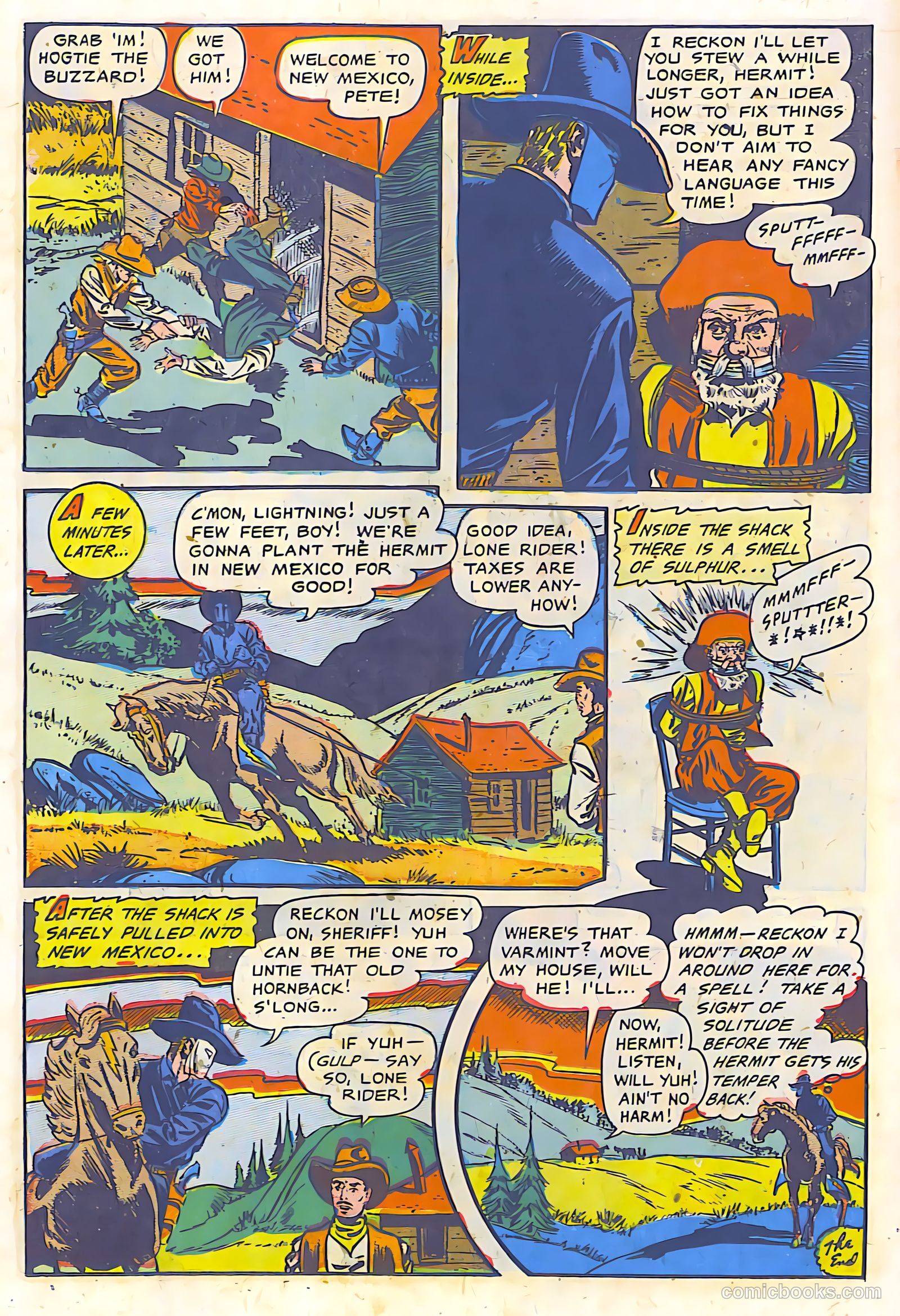 The Lone Rider #9 (1949) — page 17 of 29