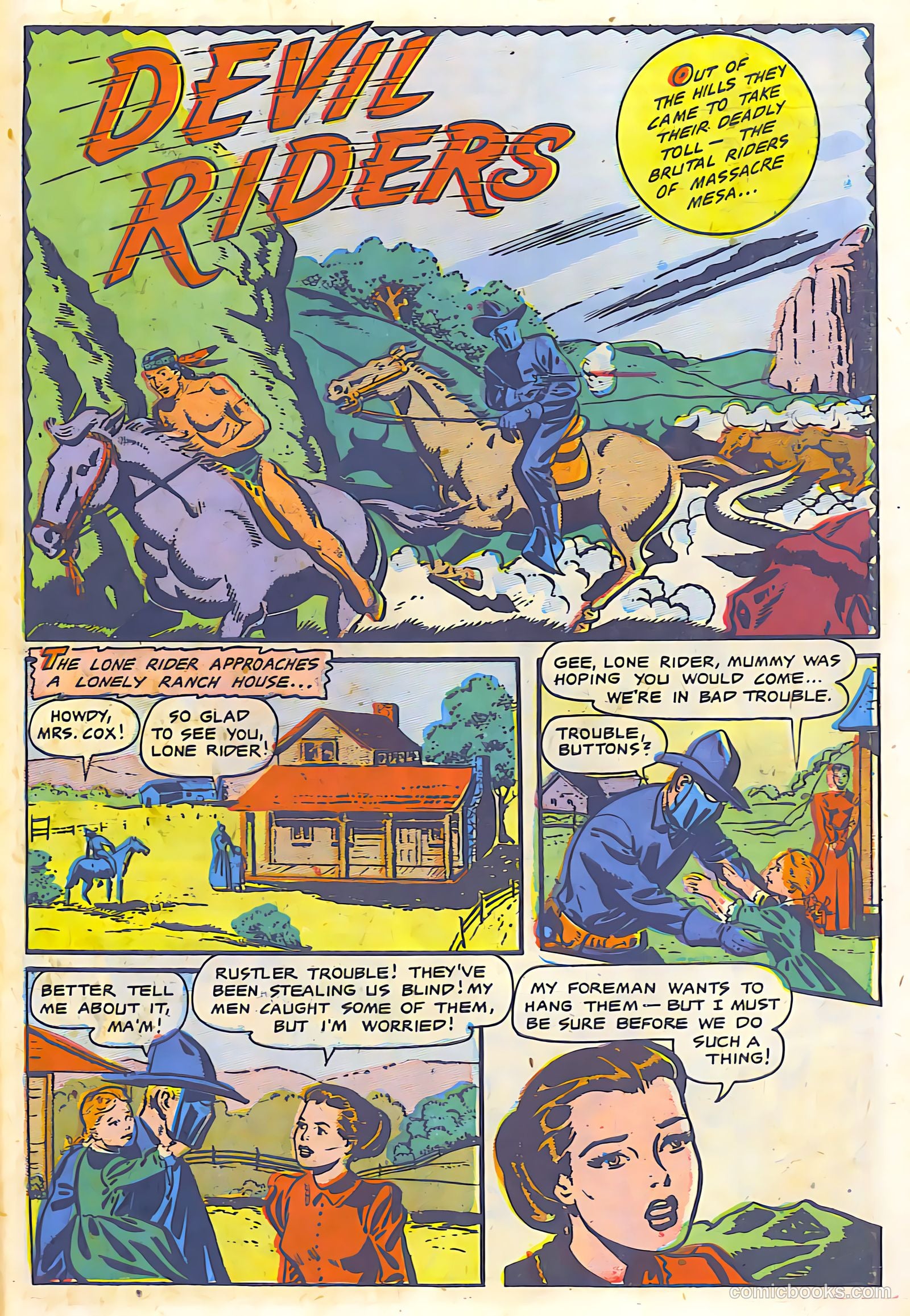 The Lone Rider #9 (1949) — page 24 of 29