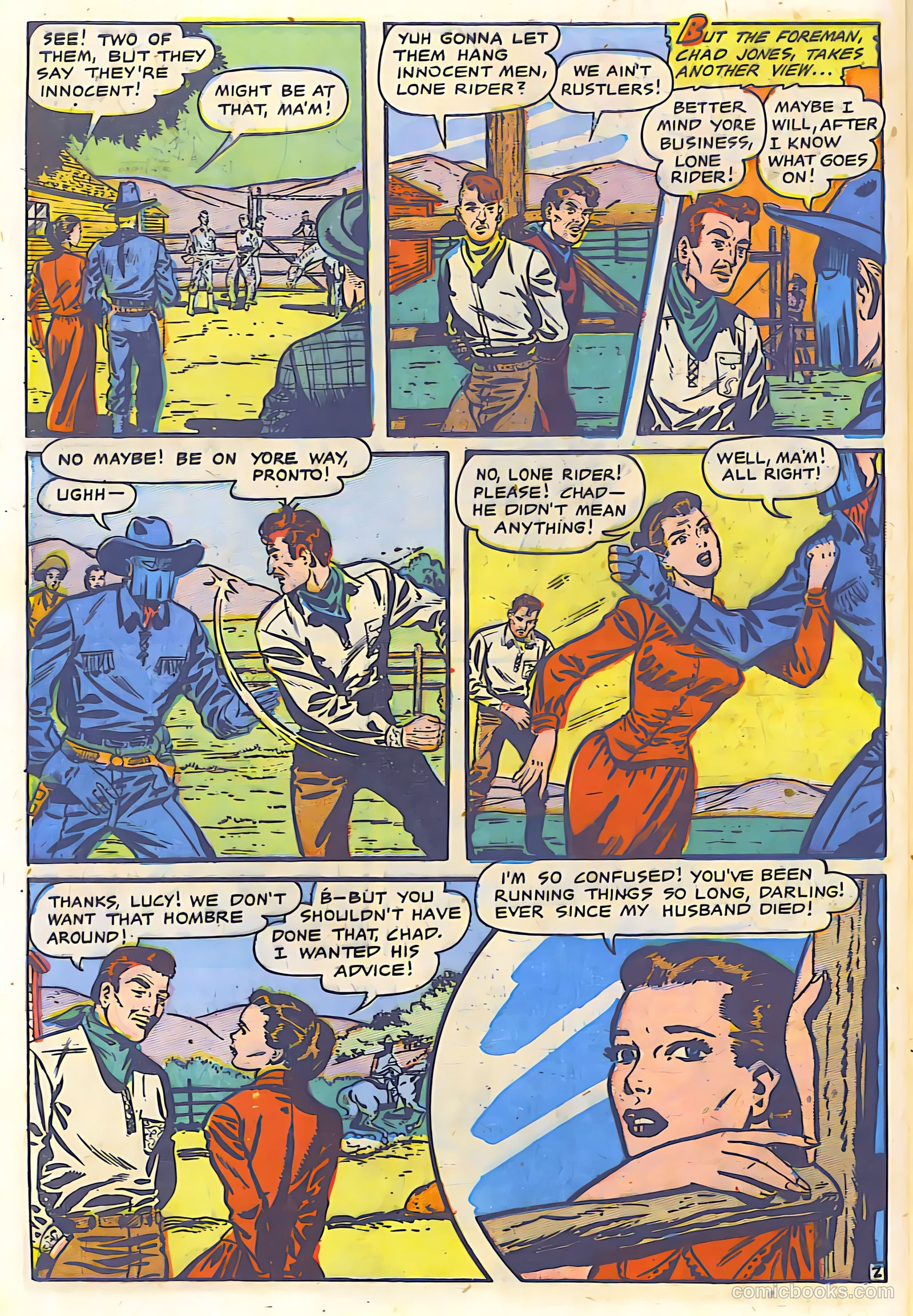 The Lone Rider #9 (1949) — page 25 of 29
