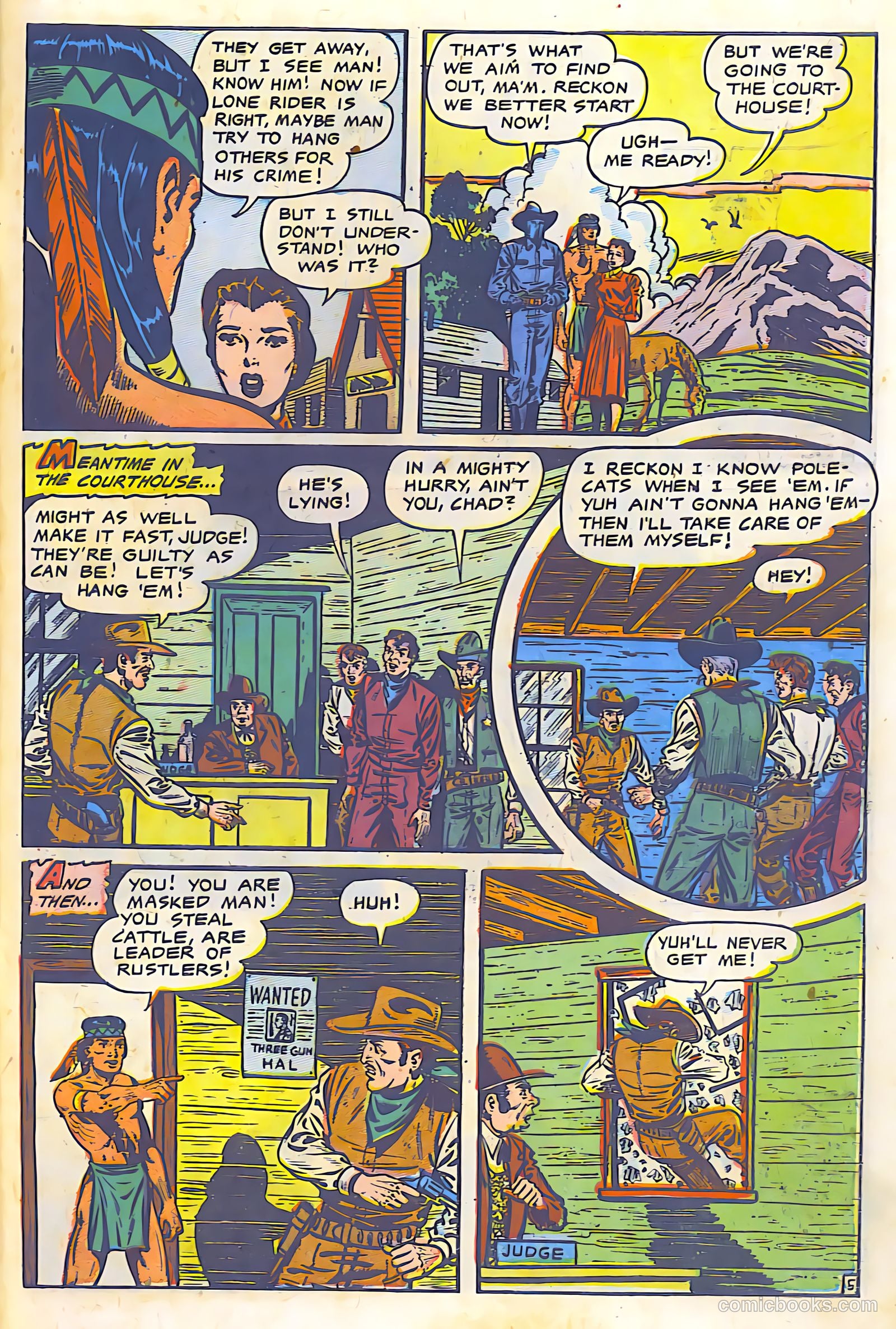 The Lone Rider #9 (1949) — page 28 of 29