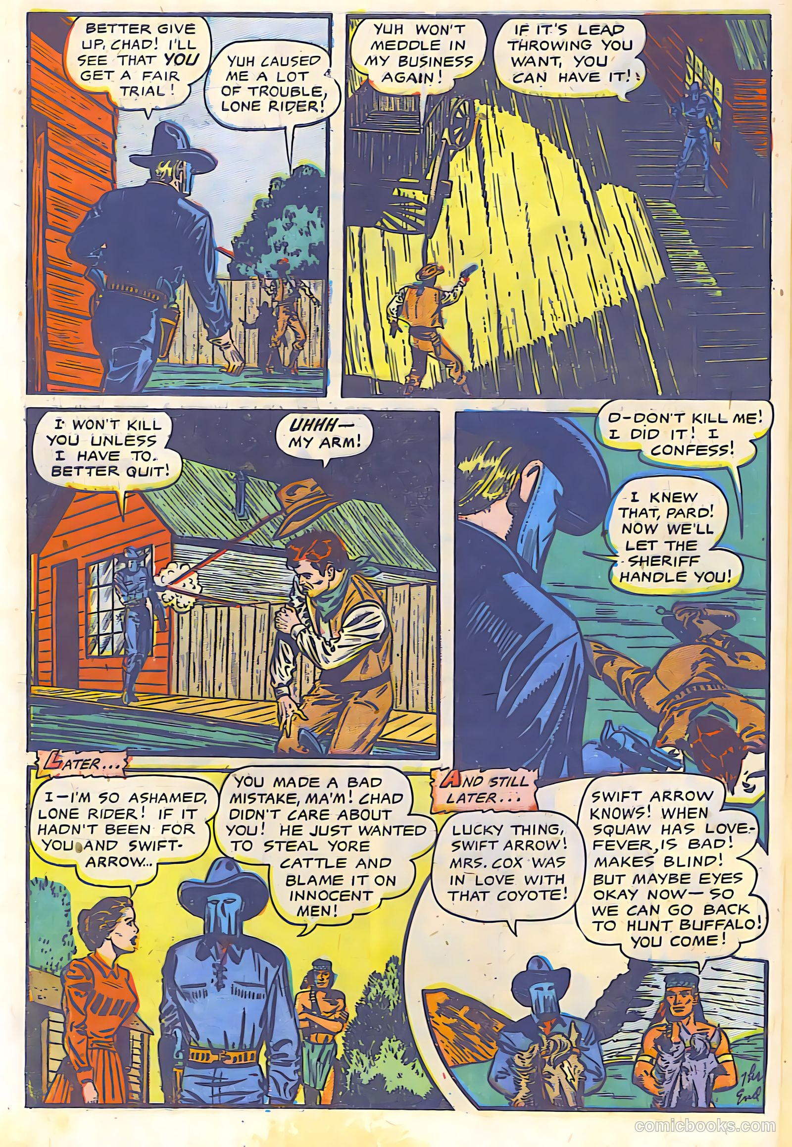 The Lone Rider #9 (1949) — page 29 of 29