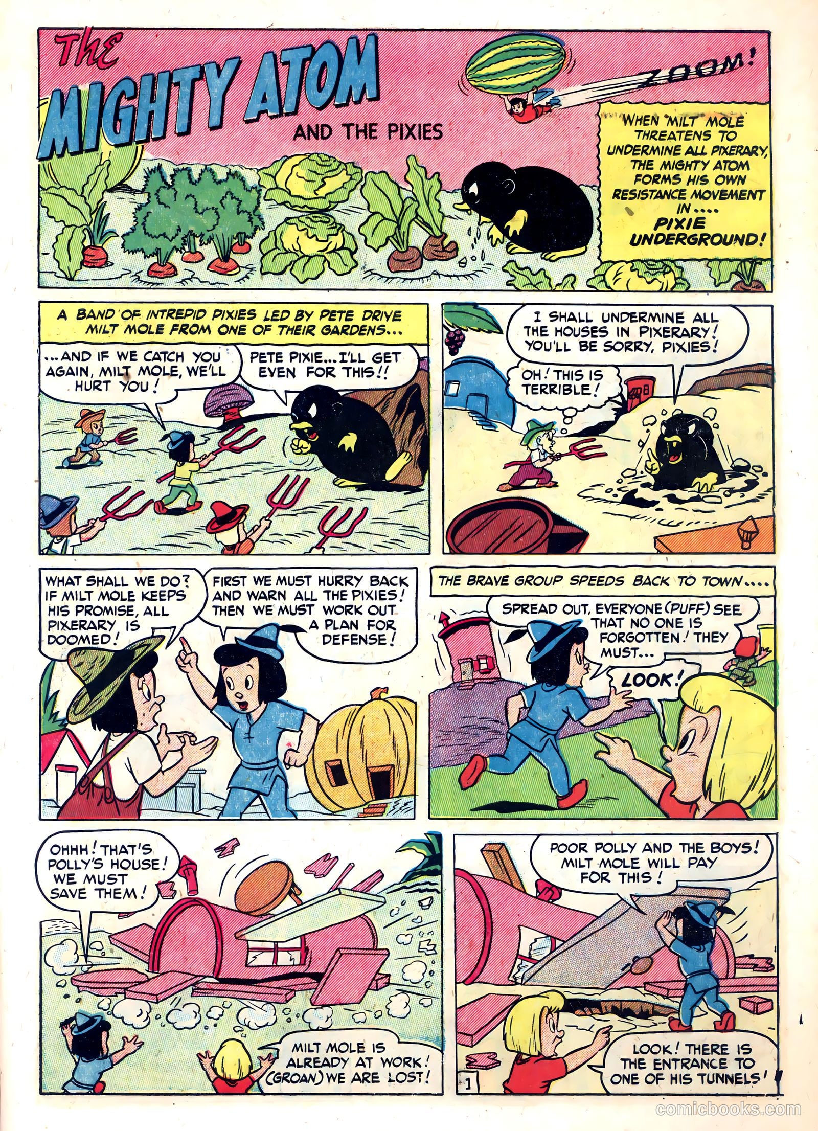 The Mighty Atom and the Pixies #6 (1949) — page 7 of 36