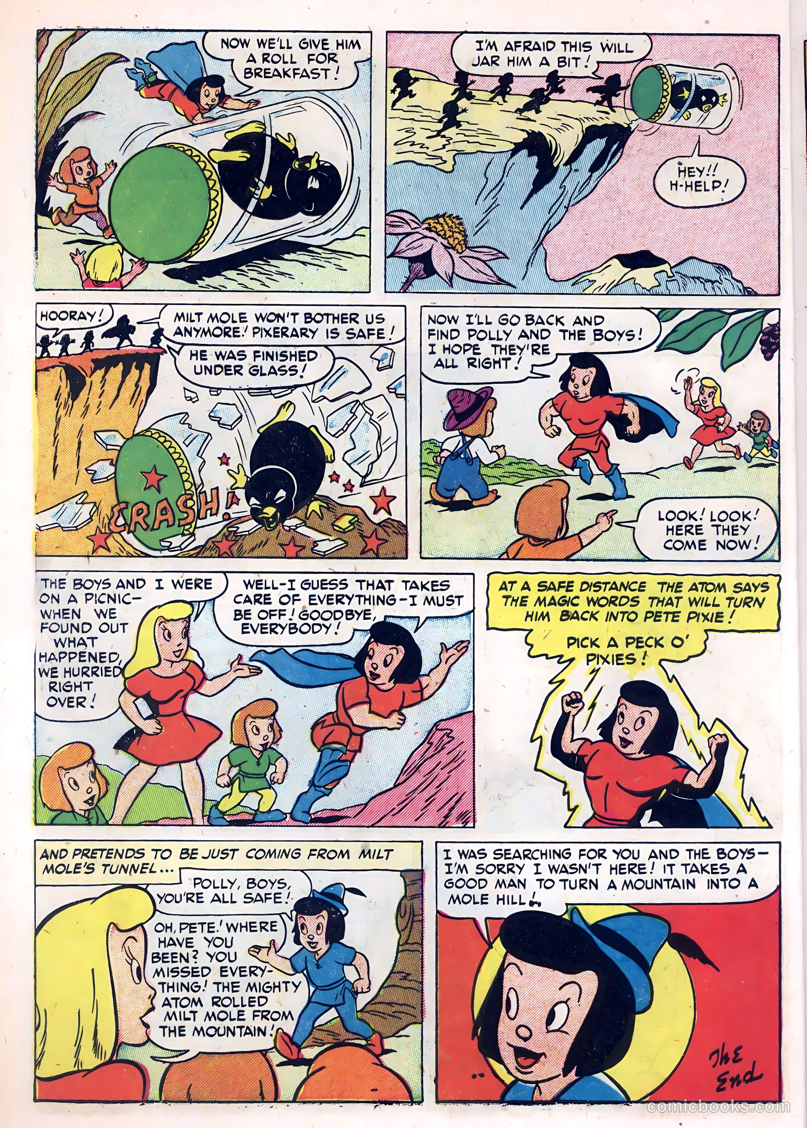 The Mighty Atom and the Pixies #6 (1949) — page 10 of 36