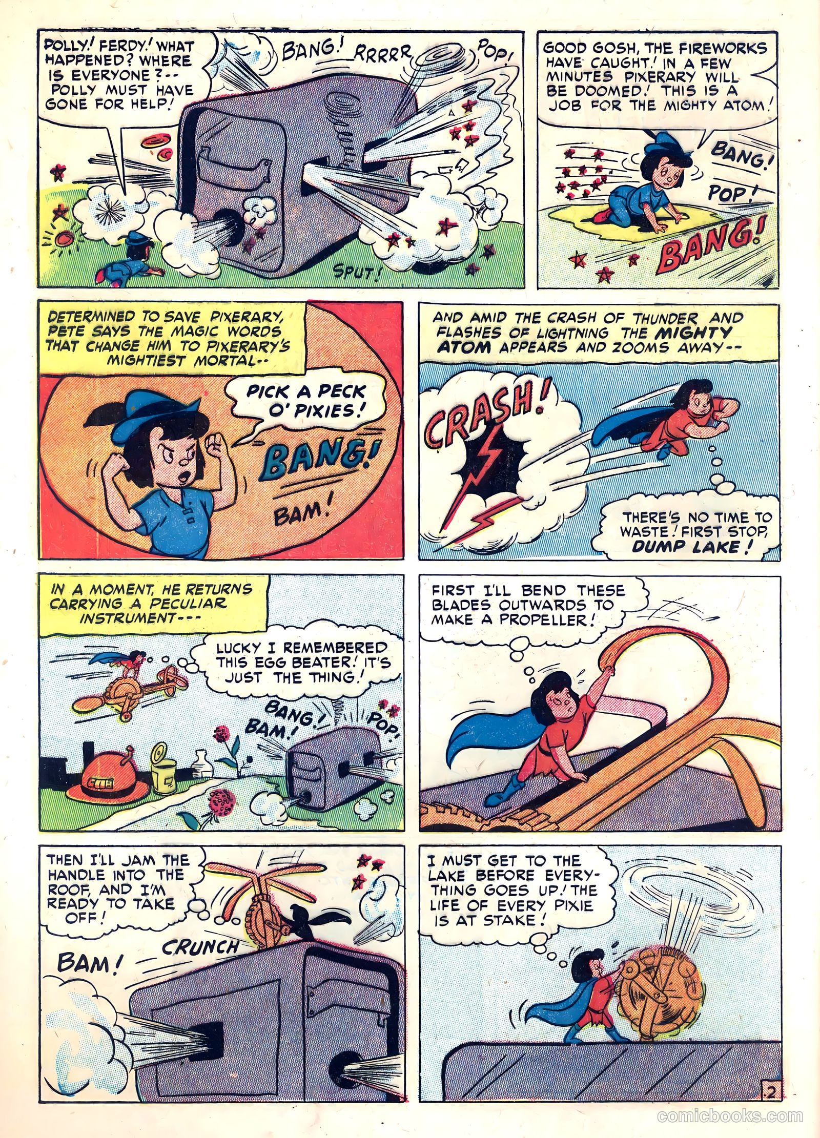 The Mighty Atom and the Pixies #6 (1949) — page 32 of 36