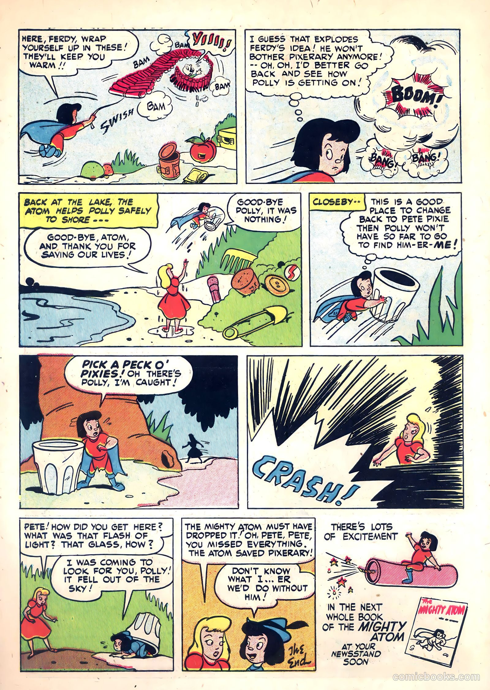The Mighty Atom and the Pixies #6 (1949) — page 34 of 36