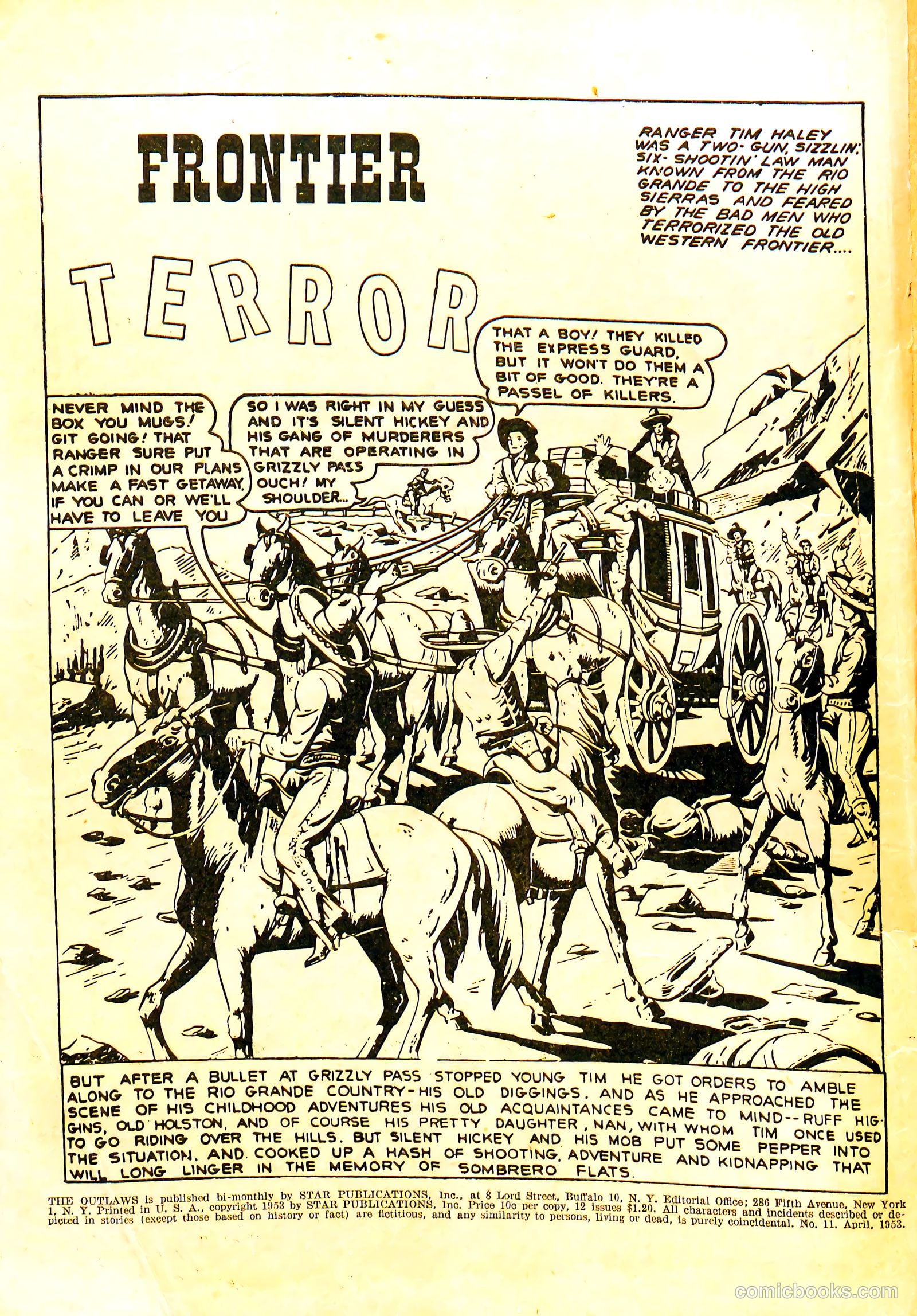 The Outlaws #11 (1953) — page 2 of 36