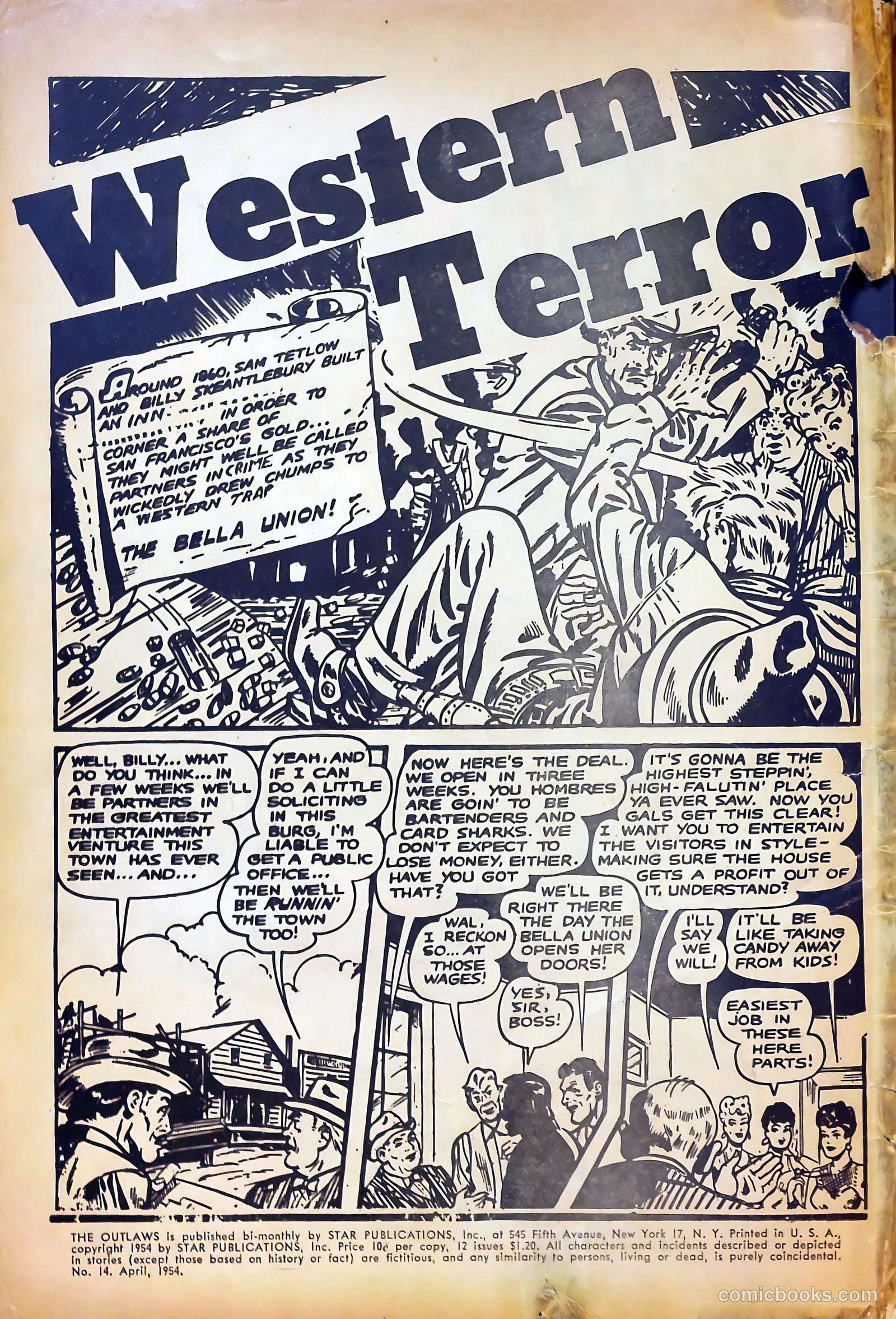 The Outlaws #14 (1954) — page 2 of 36
