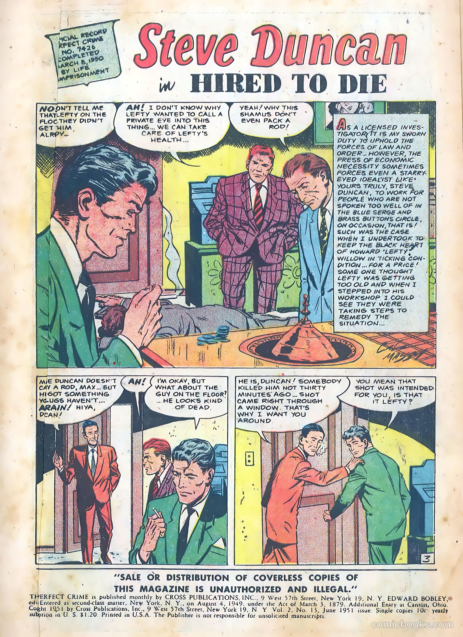 The Perfect Crime #13 (1951) — page 3 of 52