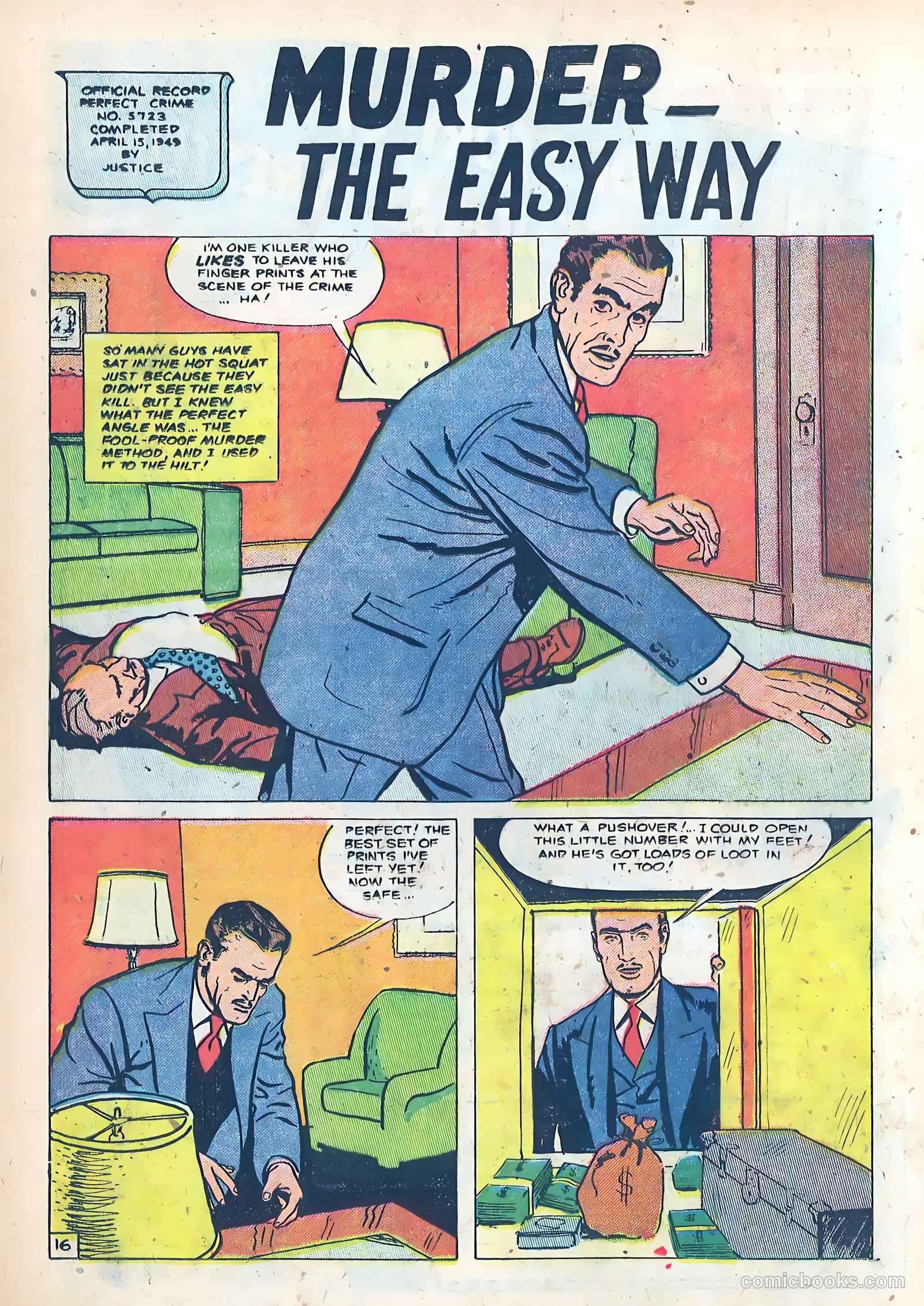 The Perfect Crime #13 (1951) — page 16 of 52