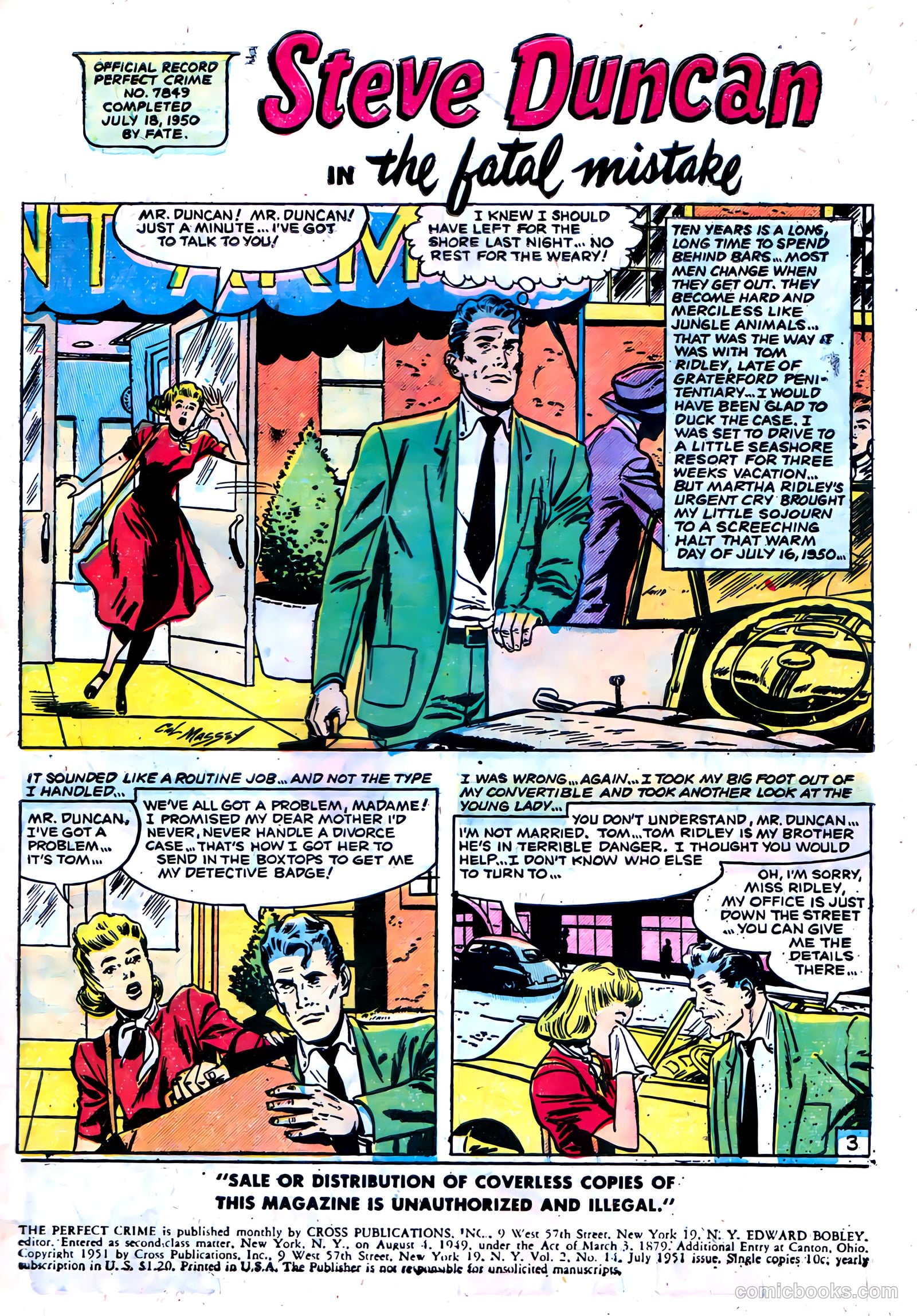 The Perfect Crime #14 (1951) — page 3 of 52