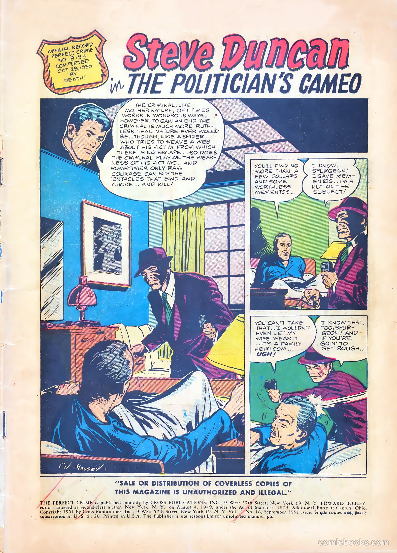 The Perfect Crime #16 (1951) — page 3 of 36