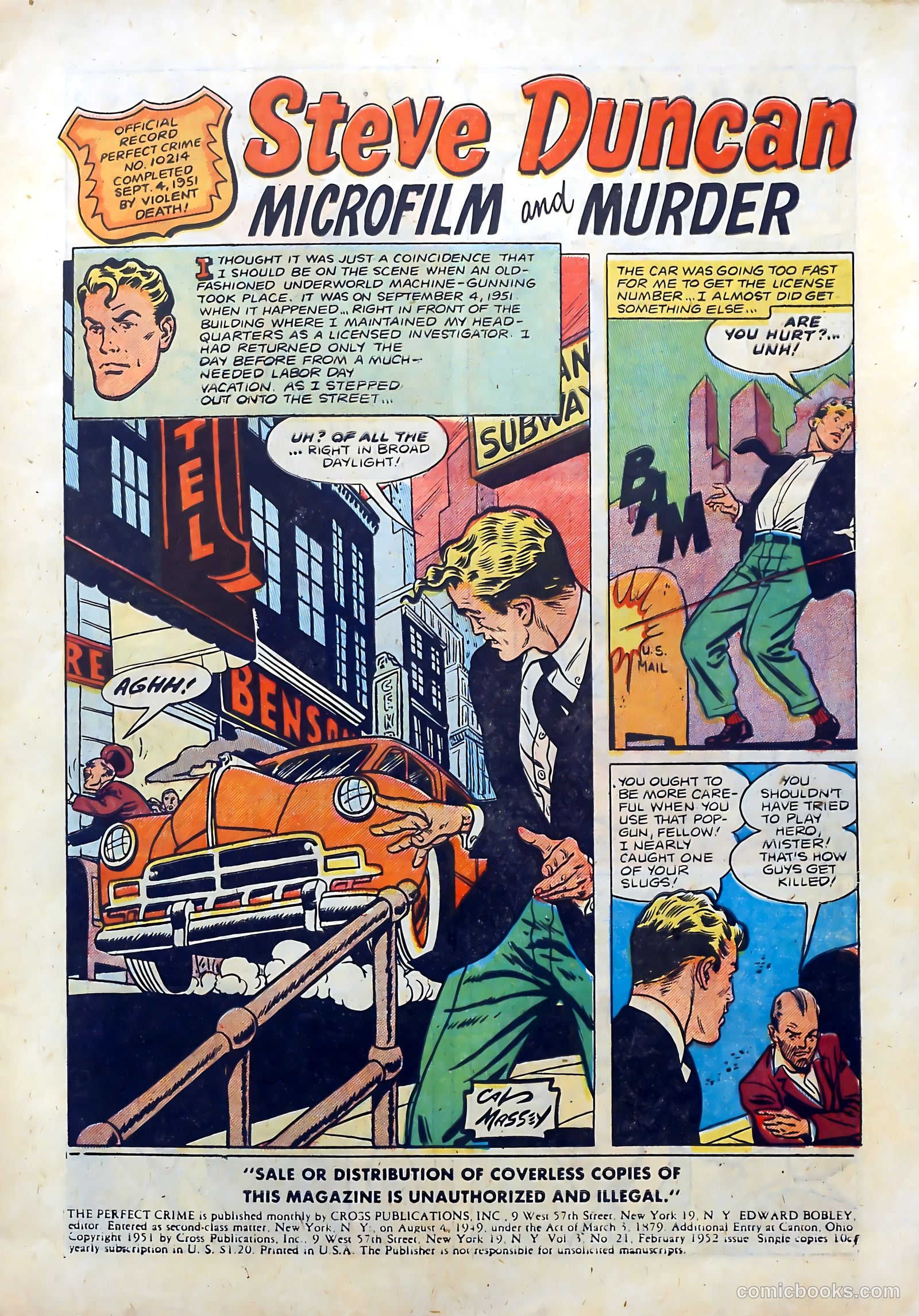 The Perfect Crime #21 (1952) — page 3 of 36