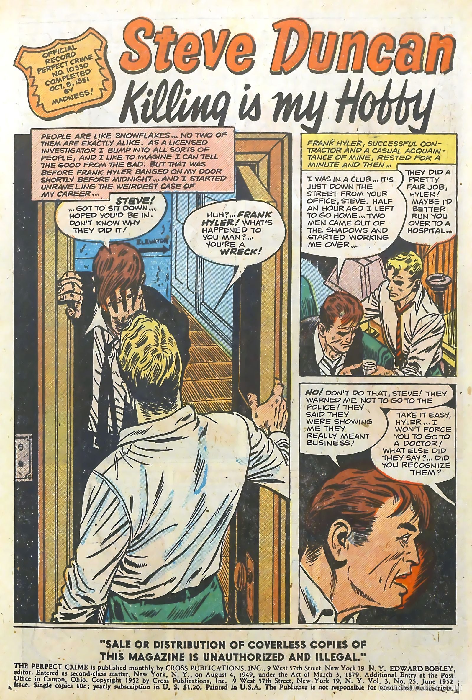The Perfect Crime #25 (1952) — page 3 of 36