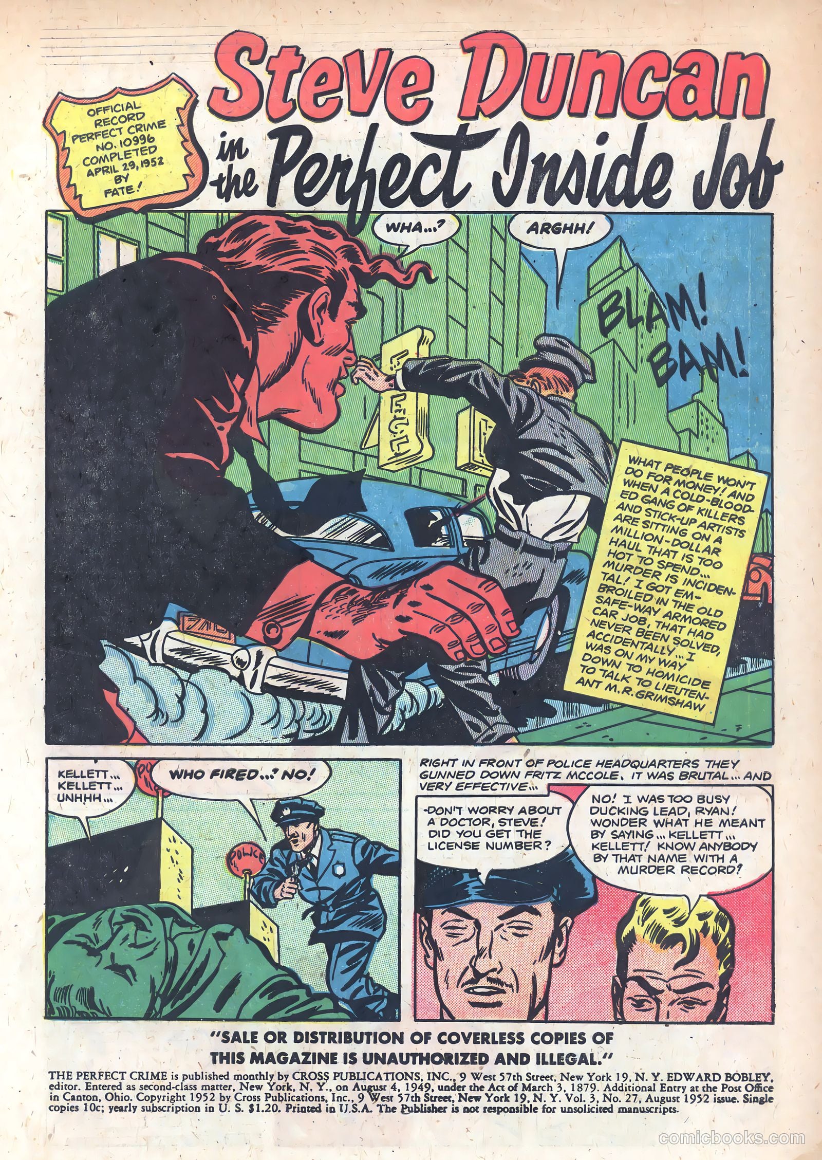 The Perfect Crime #27 (1952) — page 3 of 36