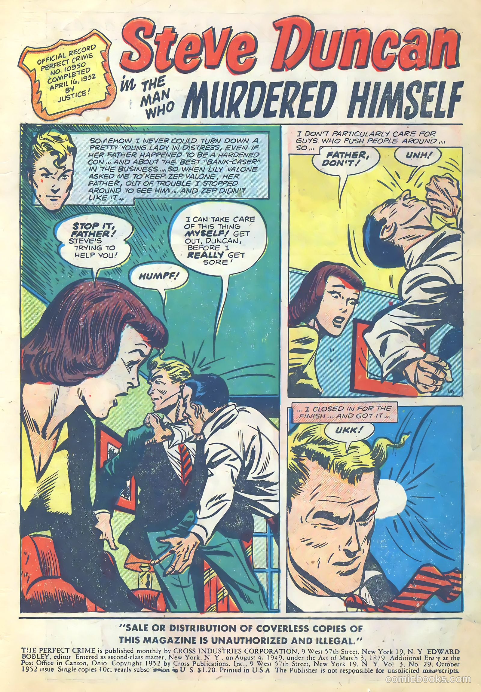 The Perfect Crime #29 (1952) — page 3 of 36