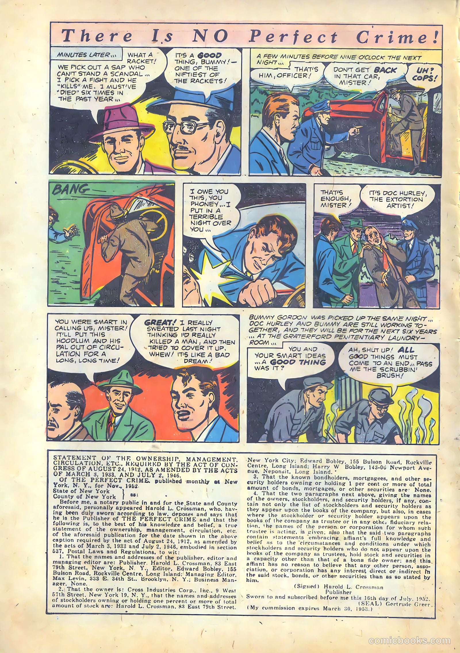 The Perfect Crime #30 (1952) — page 33 of 38