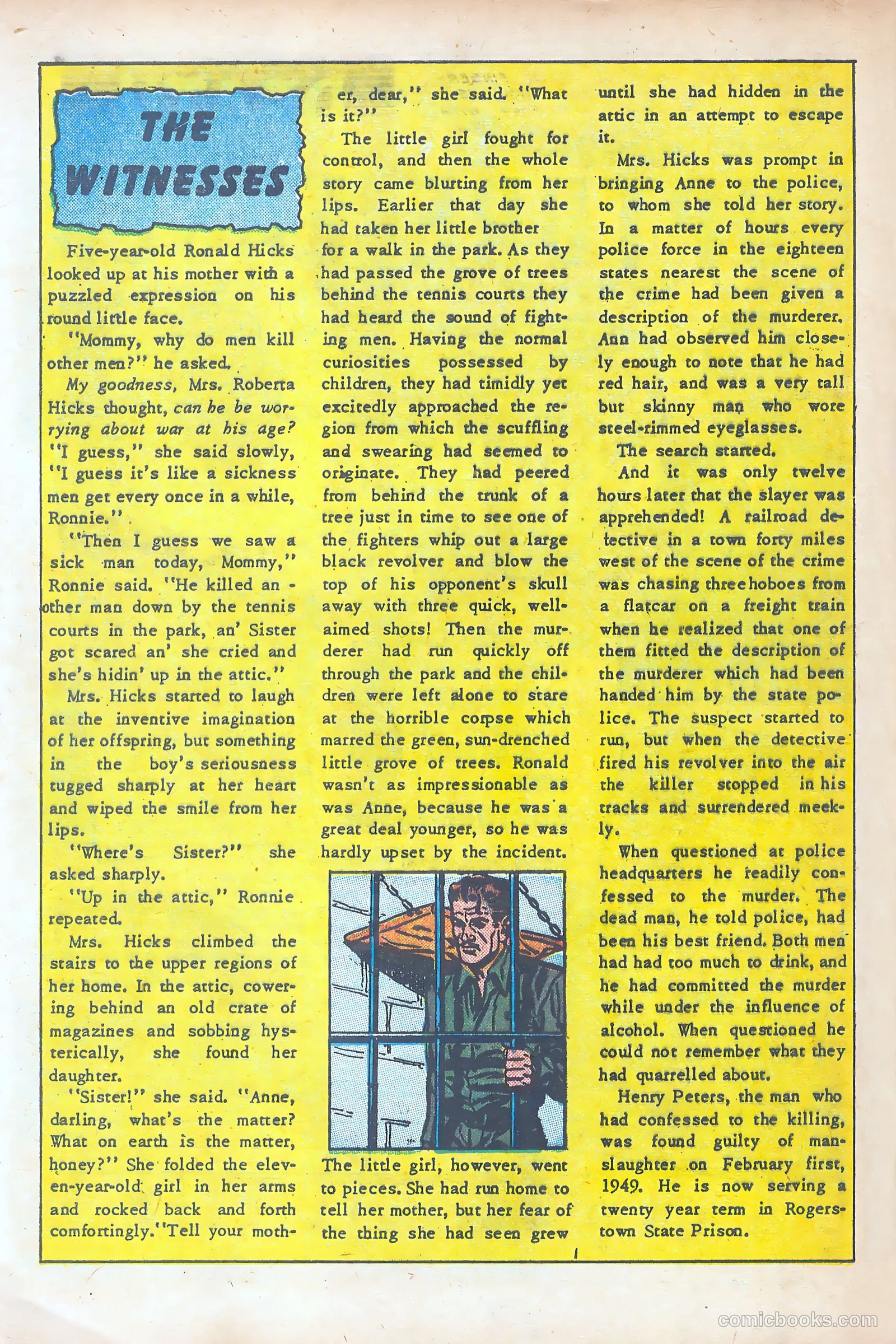 Behind Prison Bars #1 (1952) — page 28 of 37