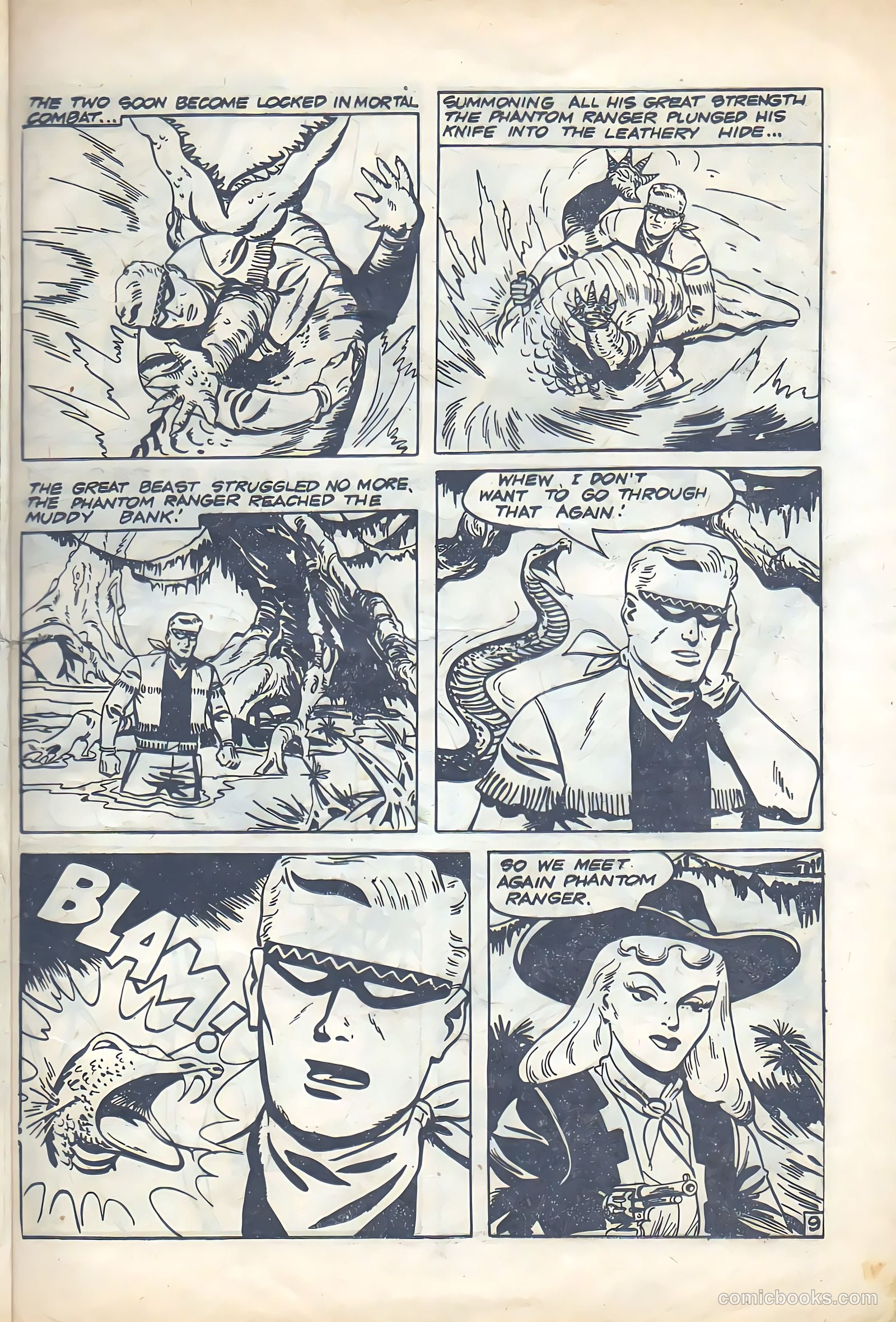 The Phantom Ranger #45 (1952) — page 9 of 22