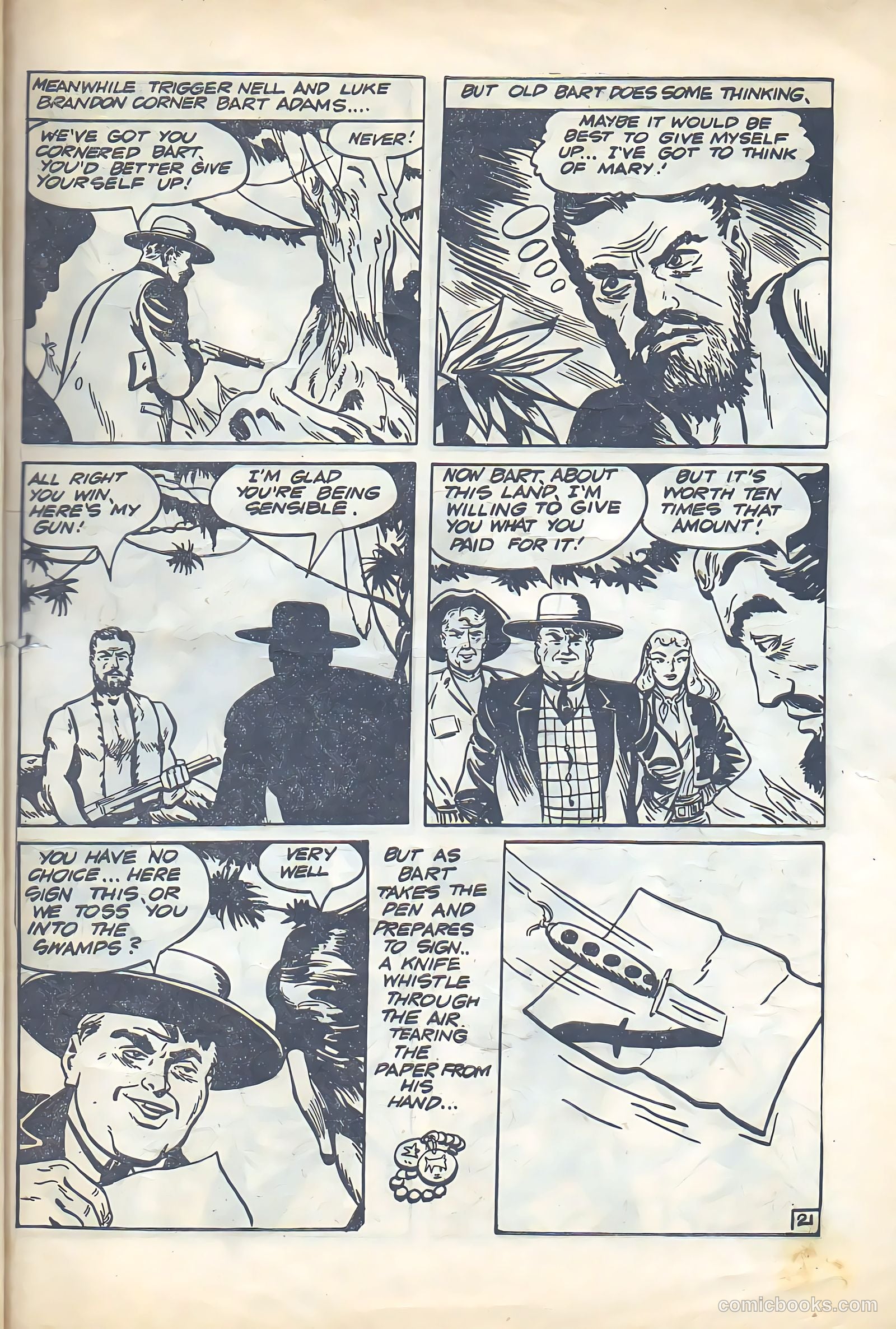 The Phantom Ranger #45 (1952) — page 21 of 22