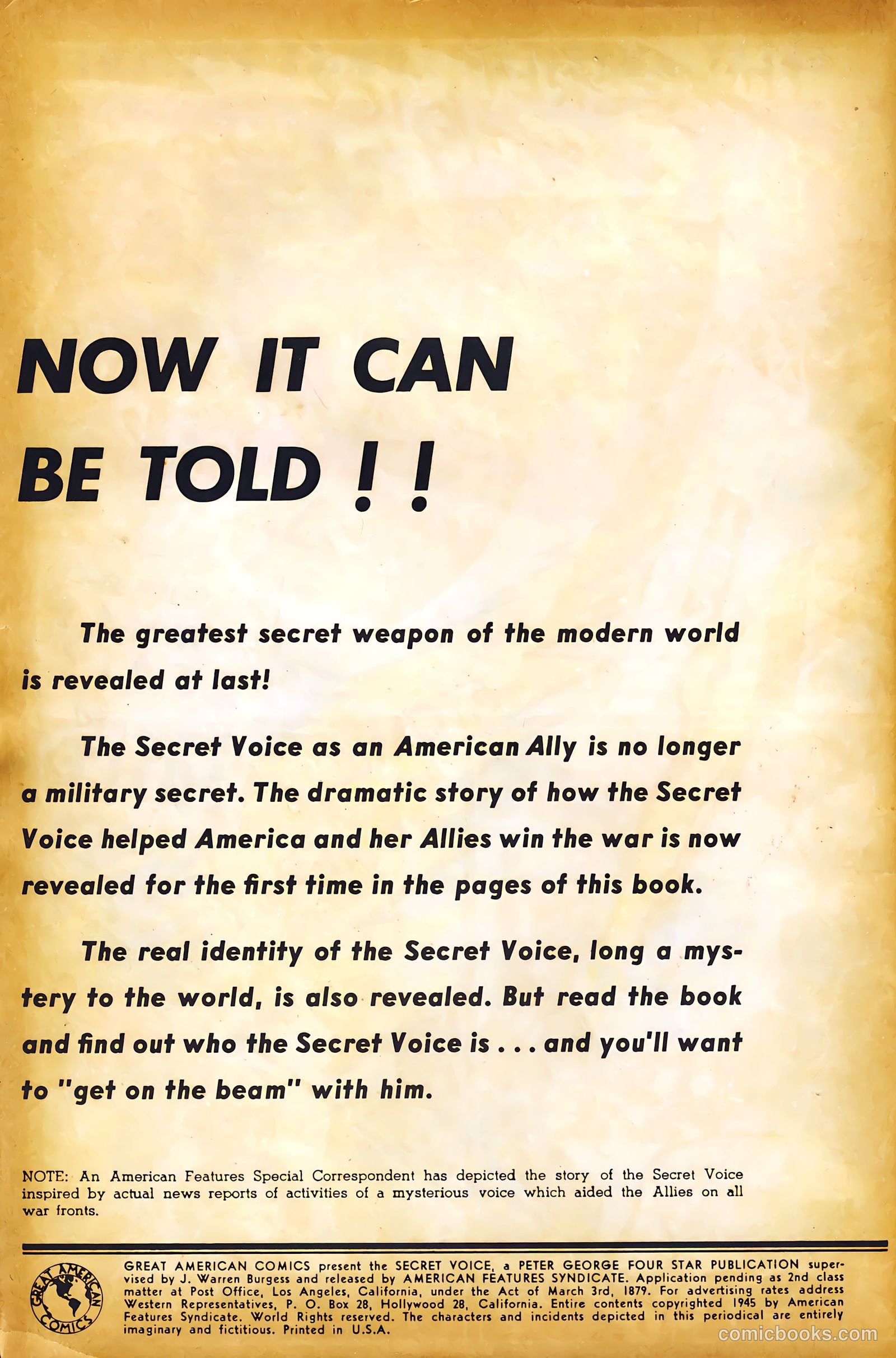 The Secret Voice #1 (2005) — page 2 of 50