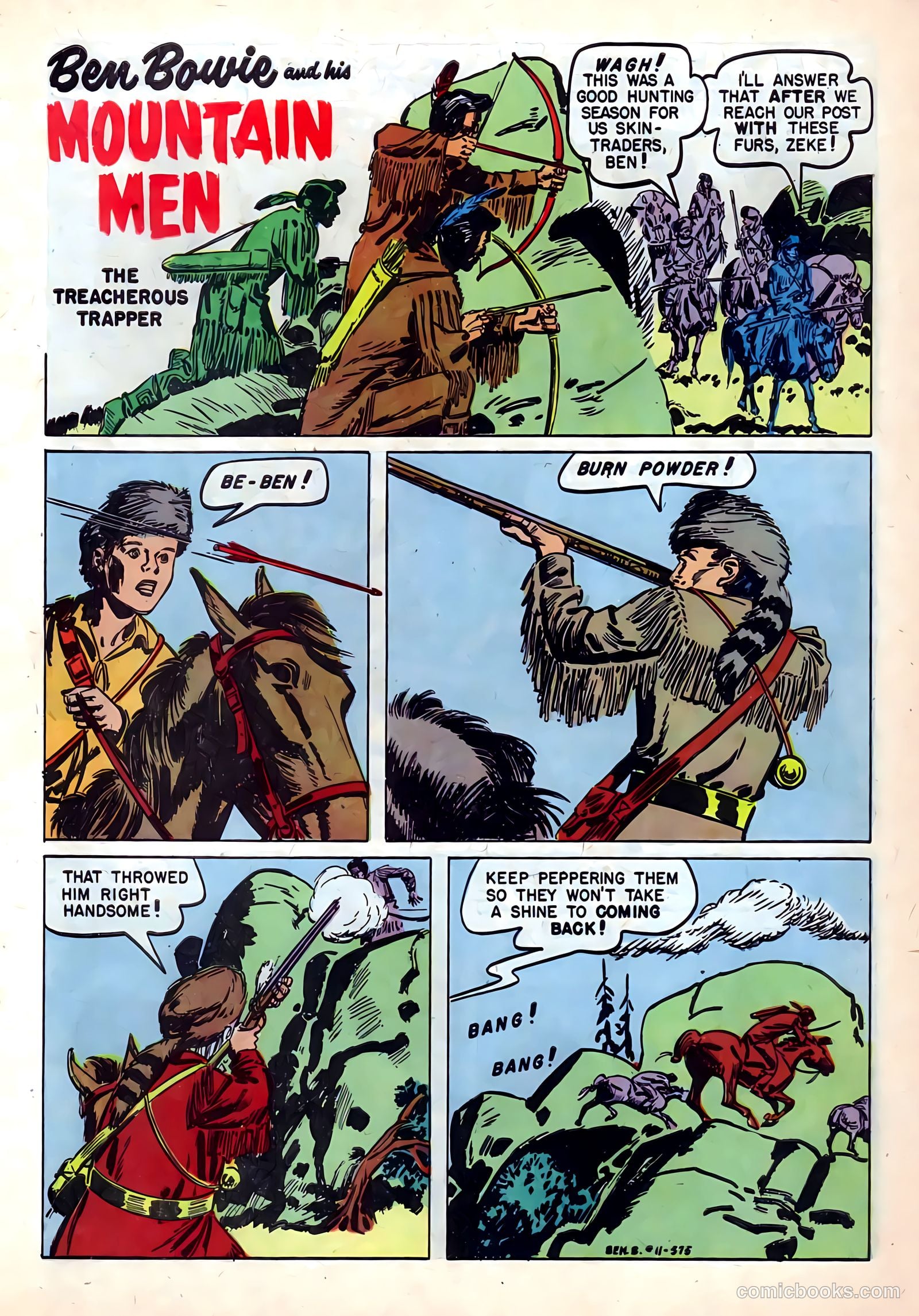 Ben Bowie and His Mountain Men #11 (1957) — page 3 of 36